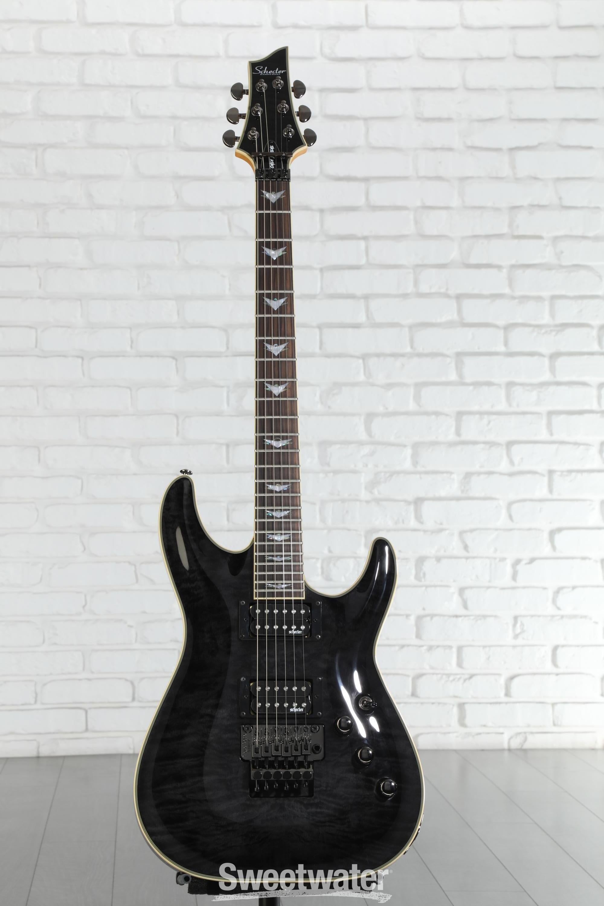 Schecter Omen Extreme-6 FR Electric Guitar - See-Thru Black