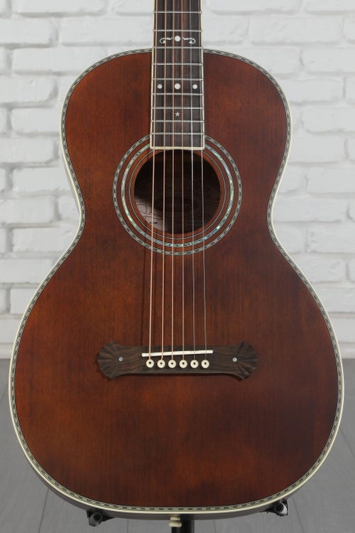 Washburn R310K Victorian Acoustic Guitar - Antique Brown Matte