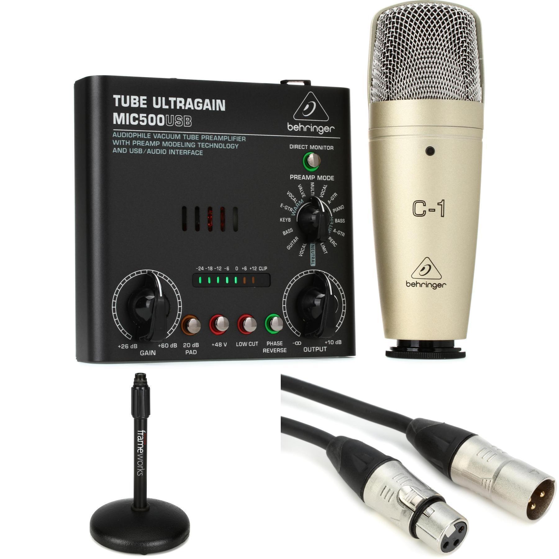 Voice Studio Pack with Stand and Cable - Sweetwater