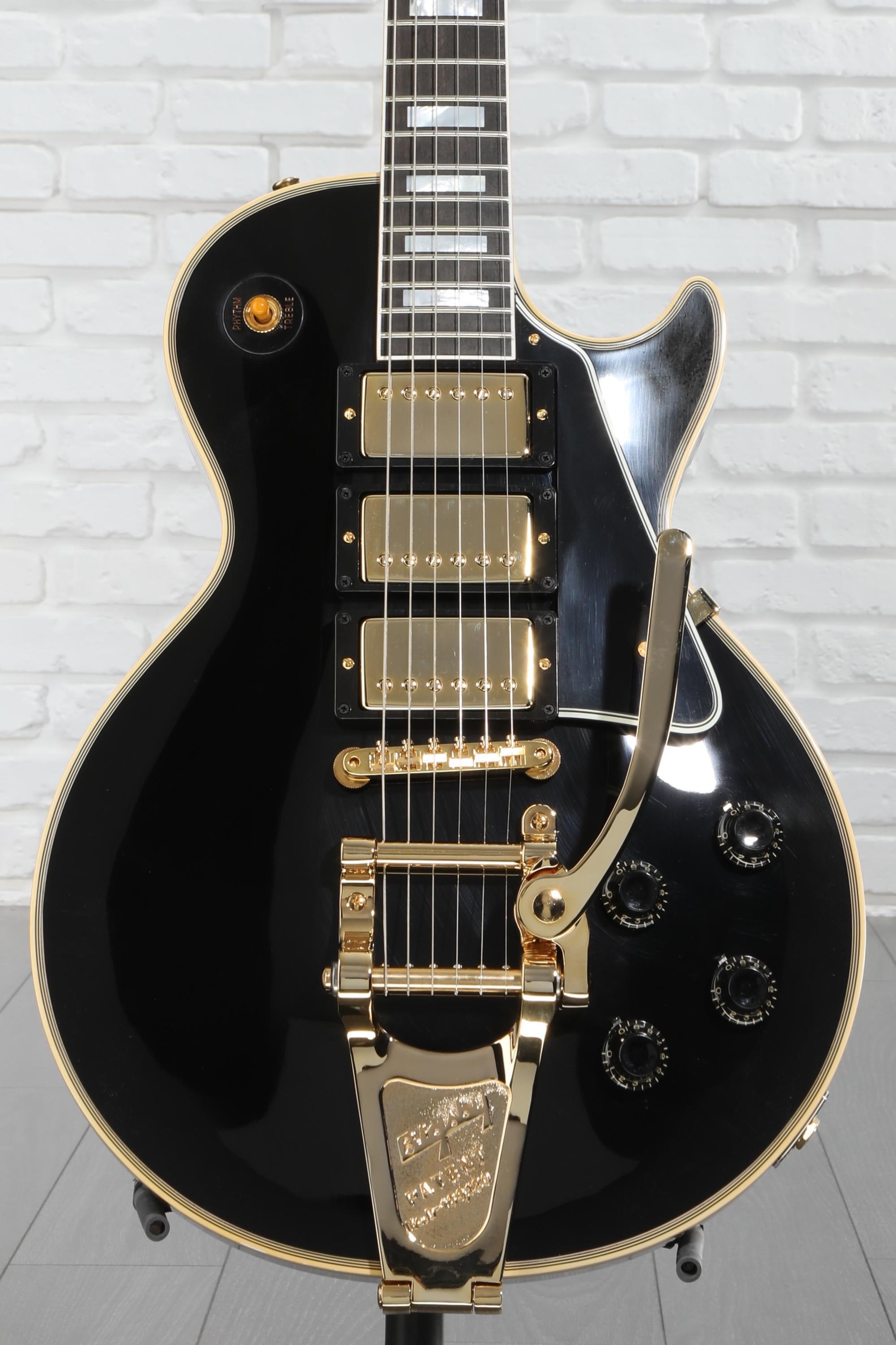 ギター Gibson Custom Shop 1957 Les Paul Custom Gibson Custom Shop 1957 Les Paul Custom Reissue VOS, Ebony | For