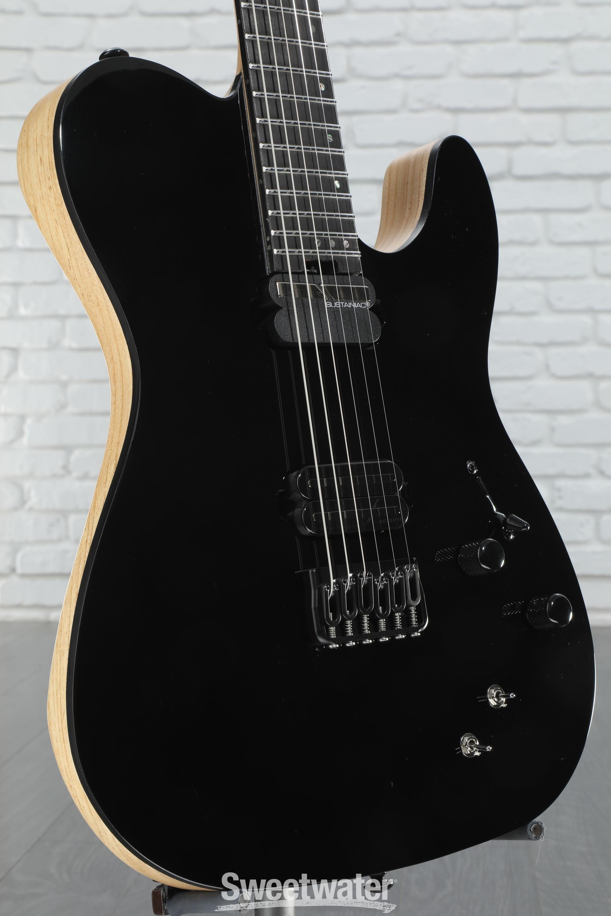 Schecter PT SLS Elite Electric Guitar - Gloss Black, Sweetwater