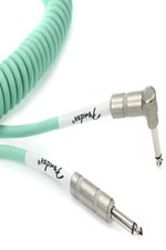 Photo of Fender 0990823007 Original Series Straight to Right Angle Coil Cable - 30 foot Surf Green