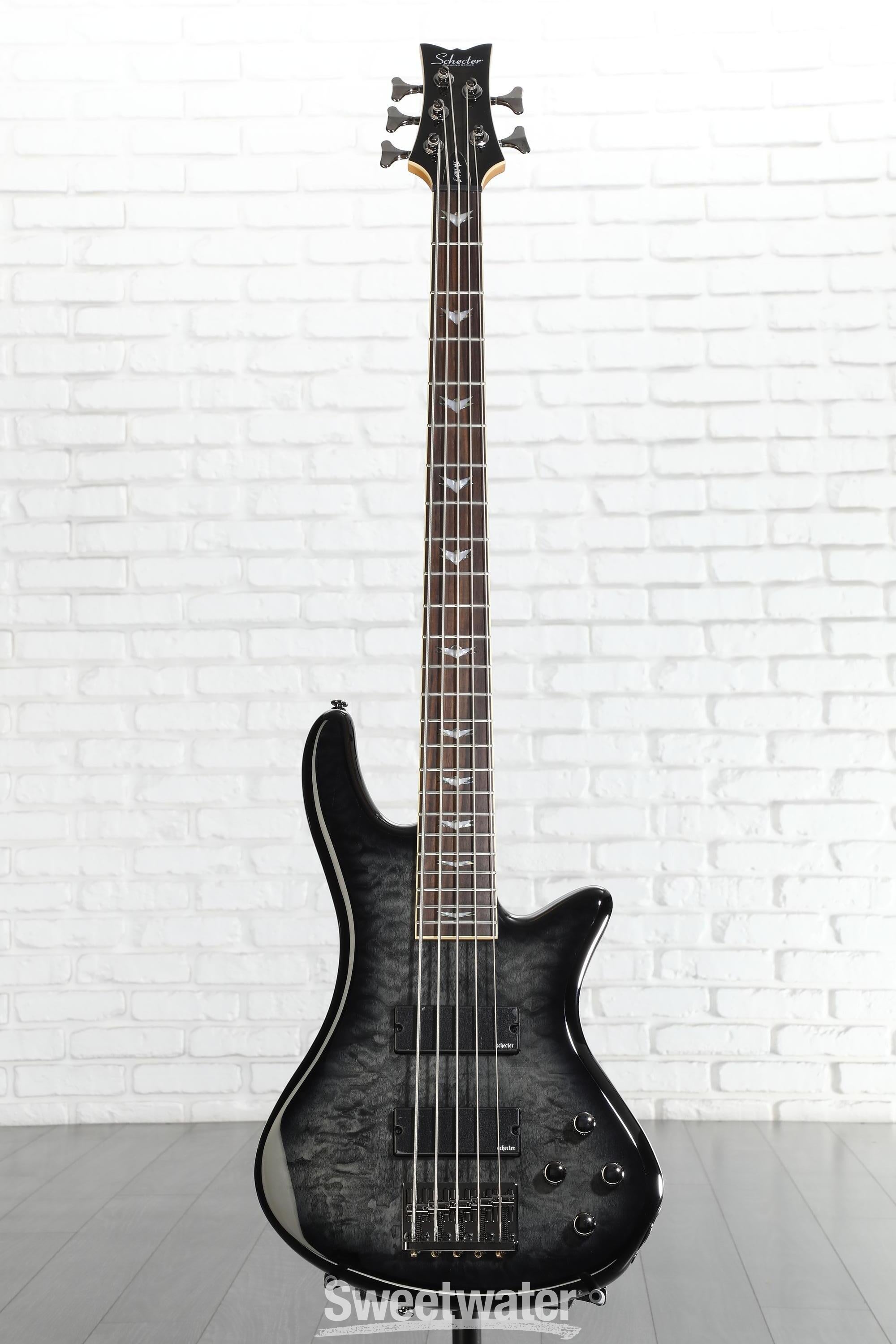 Schecter Stiletto Extreme 5 Bass Guitar - See-Thru Black | Sweetwater