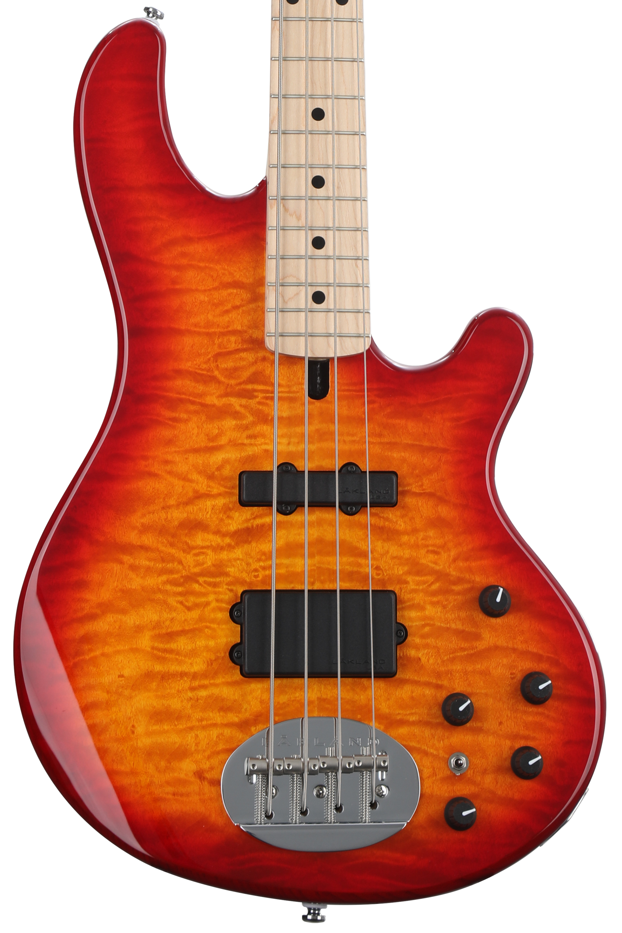 Lakland Skyline 44-02 Deluxe - Cherry Sunburst with Maple Fingerboard