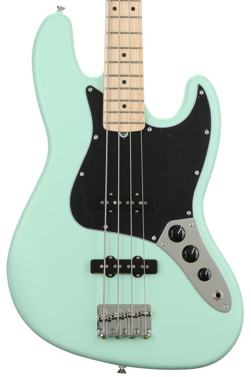 Fender American Performer Jazz Bass - Satin Surf Green with Maple  Fingerboard