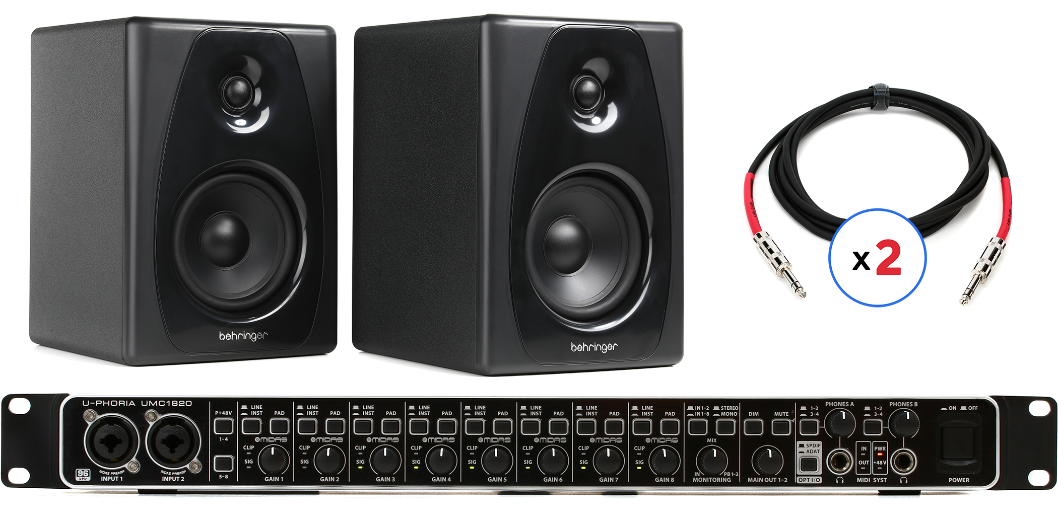 Behringer UMC1820 U-PHORIA オーディオインターフェース Amazon.com: Behringer U-Phoria UMC1820 USB Audio Interface