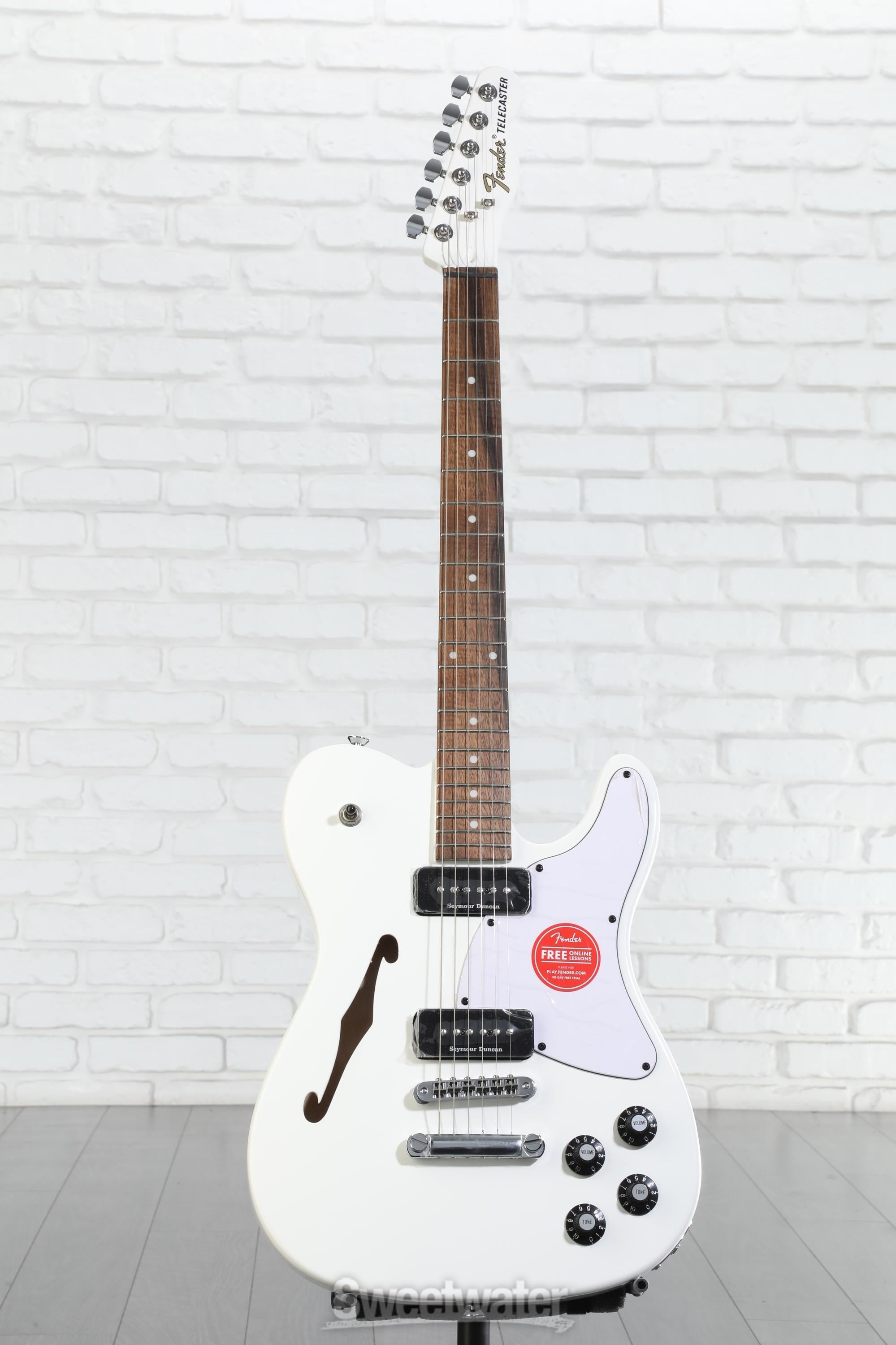 Fender Jim Adkins JA-90 Telecaster Thinline - White | Sweetwater