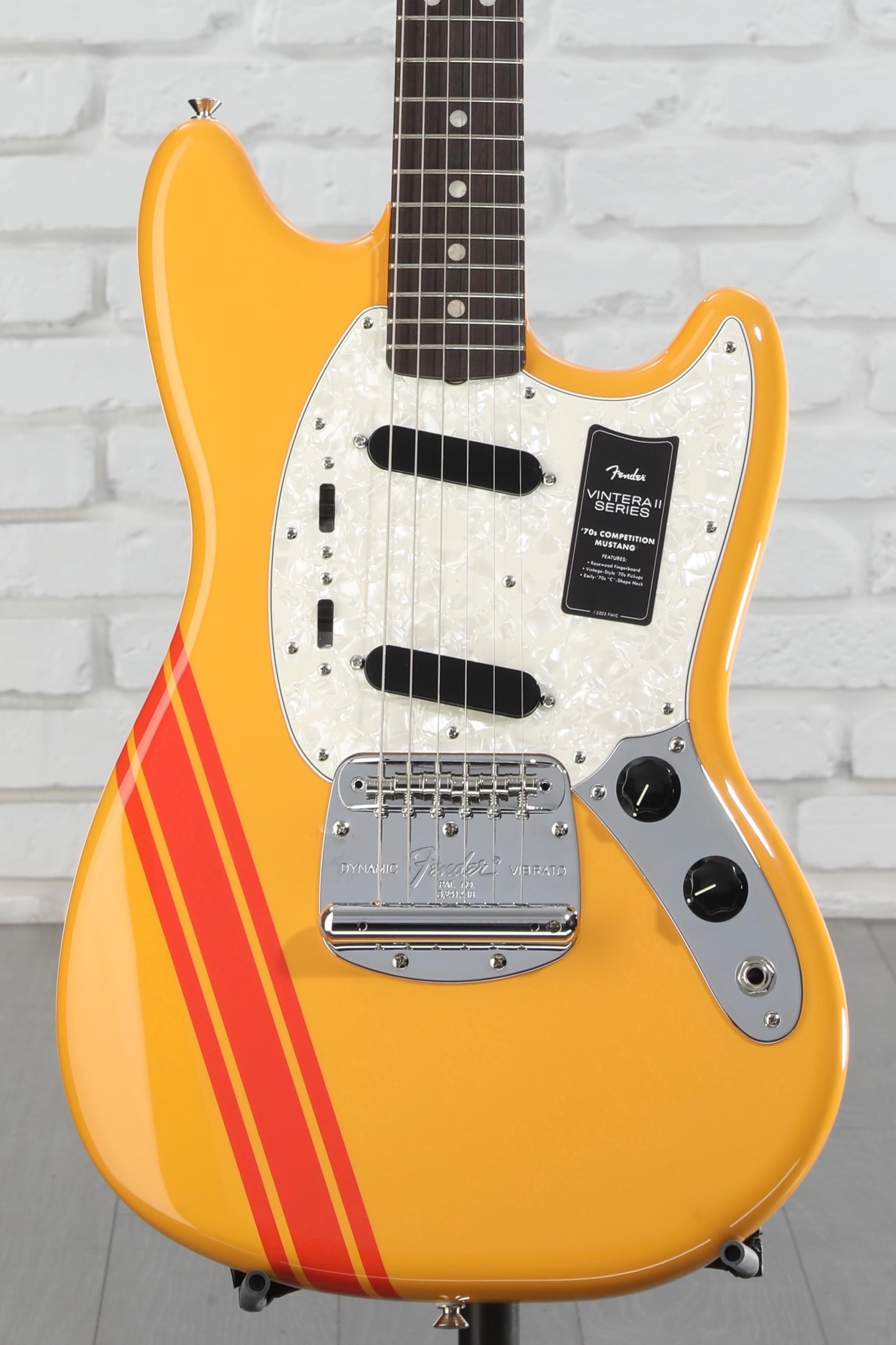 fender vintera 70's mustang オレンジ Fender Vintera II '70s Mustang Electric Guitar Competition