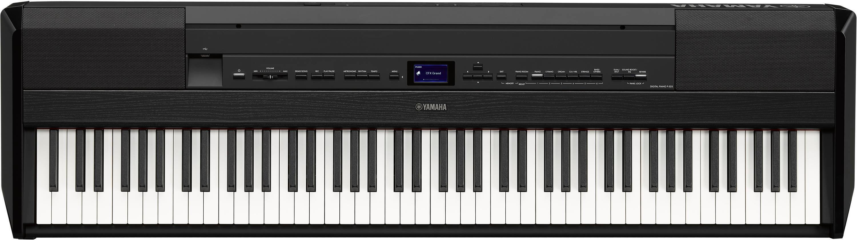 Bundled Item: Yamaha P-525 88-key Digital Piano with Speakers - Black