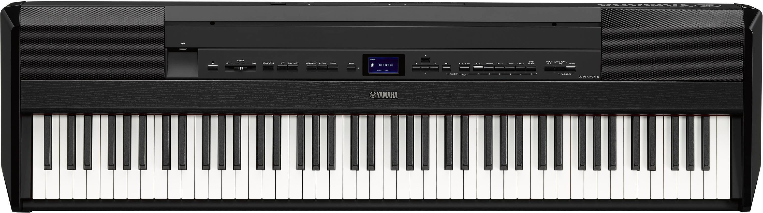 Yamaha P-225 Digital Piano - Black COMPLETE HOME BUNDLE PLUS
