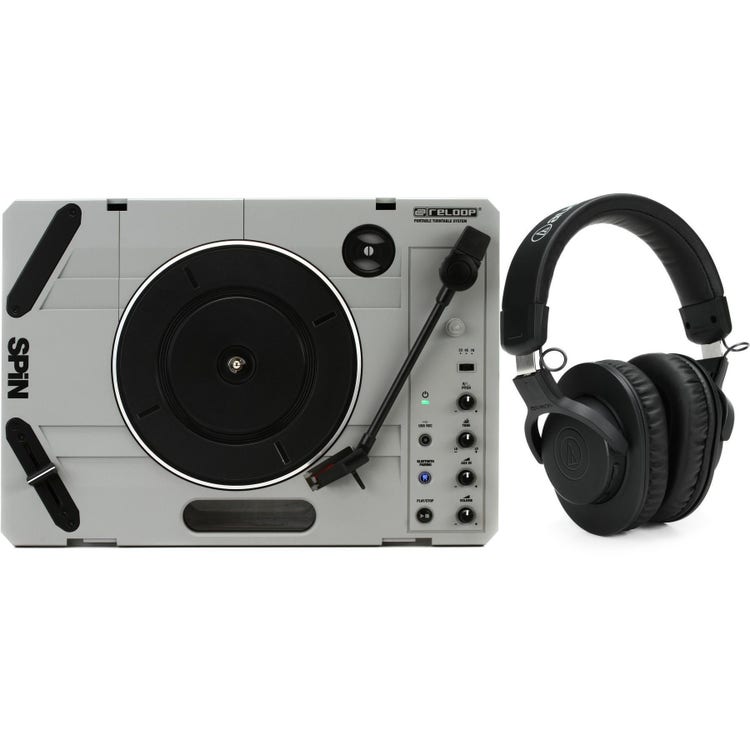 Reloop SPIN Portable DJ Turntable with Headphones