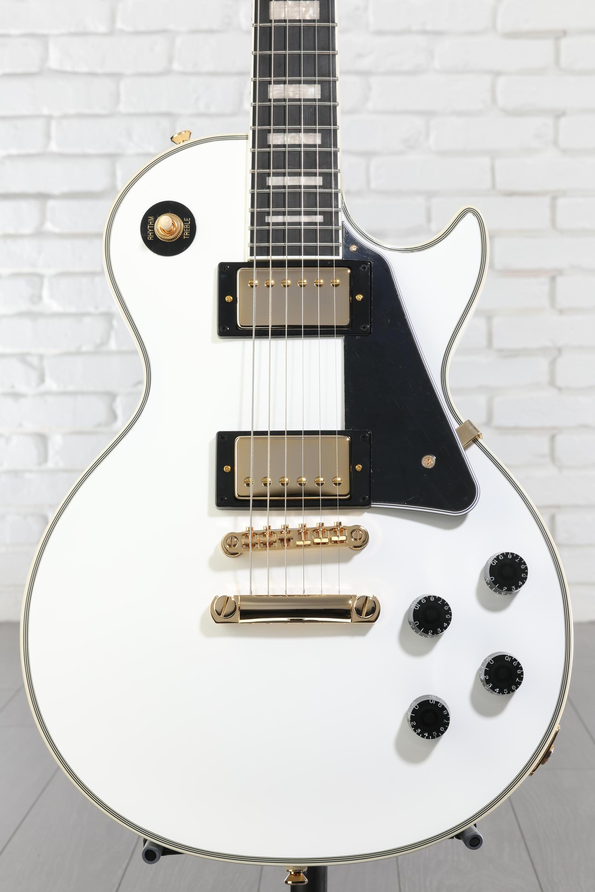 Epiphone Les Paul Custom Electric Guitar - Alpine White | Sweetwater