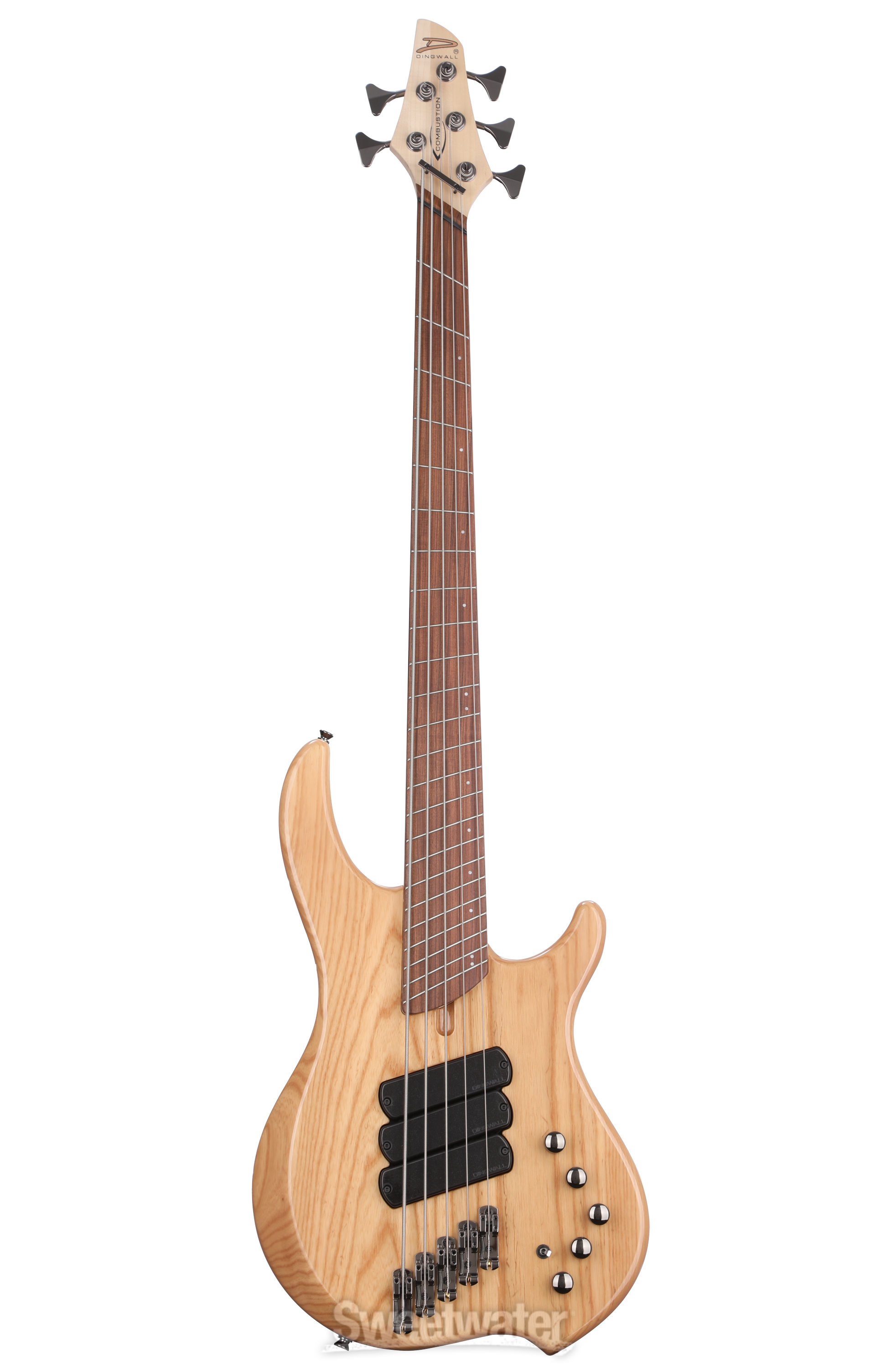 Dingwall Guitars Combustion 5-string Electric Bass - Natural Ash with Pau  Ferro Fingerboard