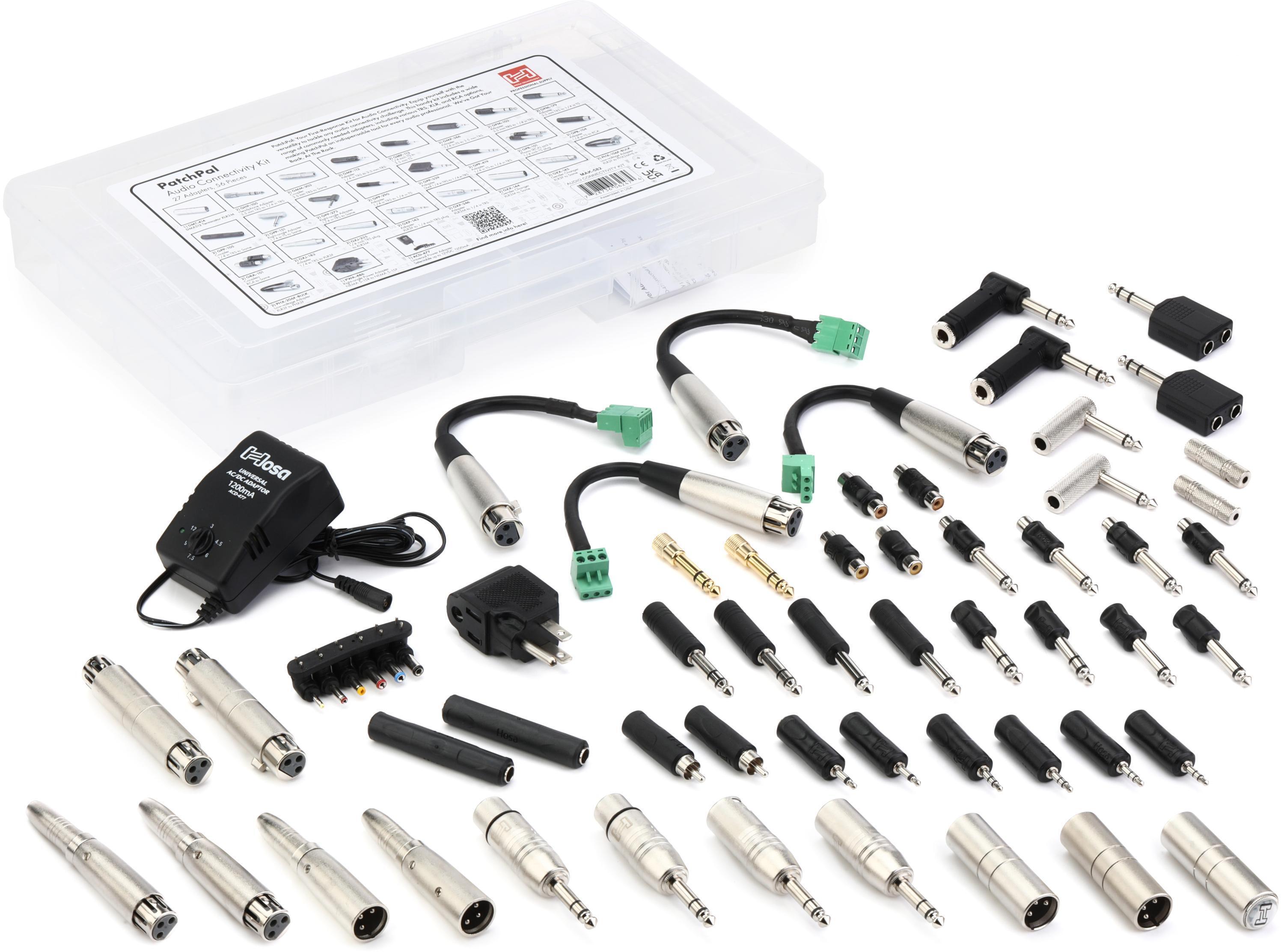 Bundled Item: Hosa MAK-582 PatchPal Multi-adapter Kit