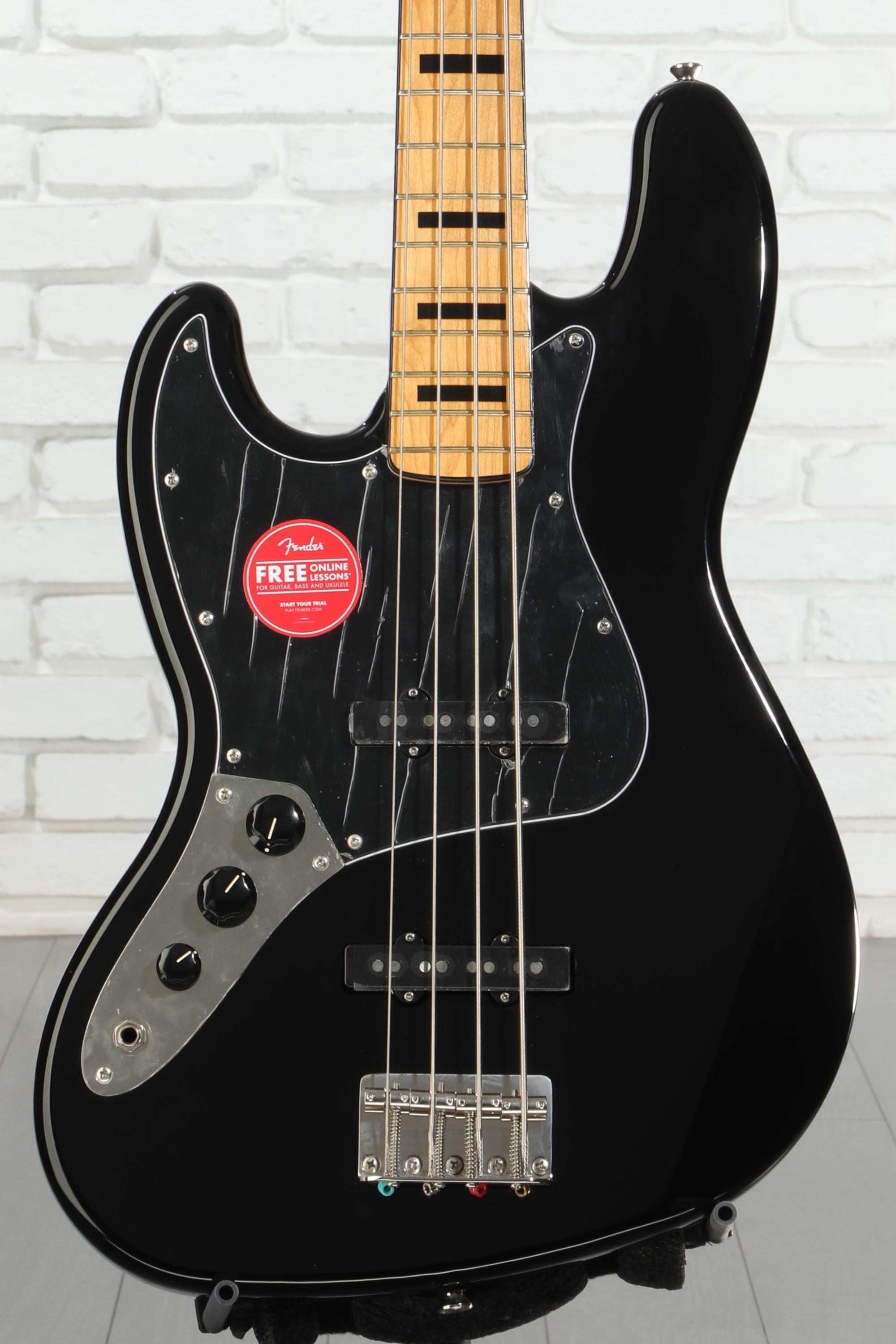Squier Classic Vibe '70s Jazz Bass, Left-handed - Black | Sweetwater