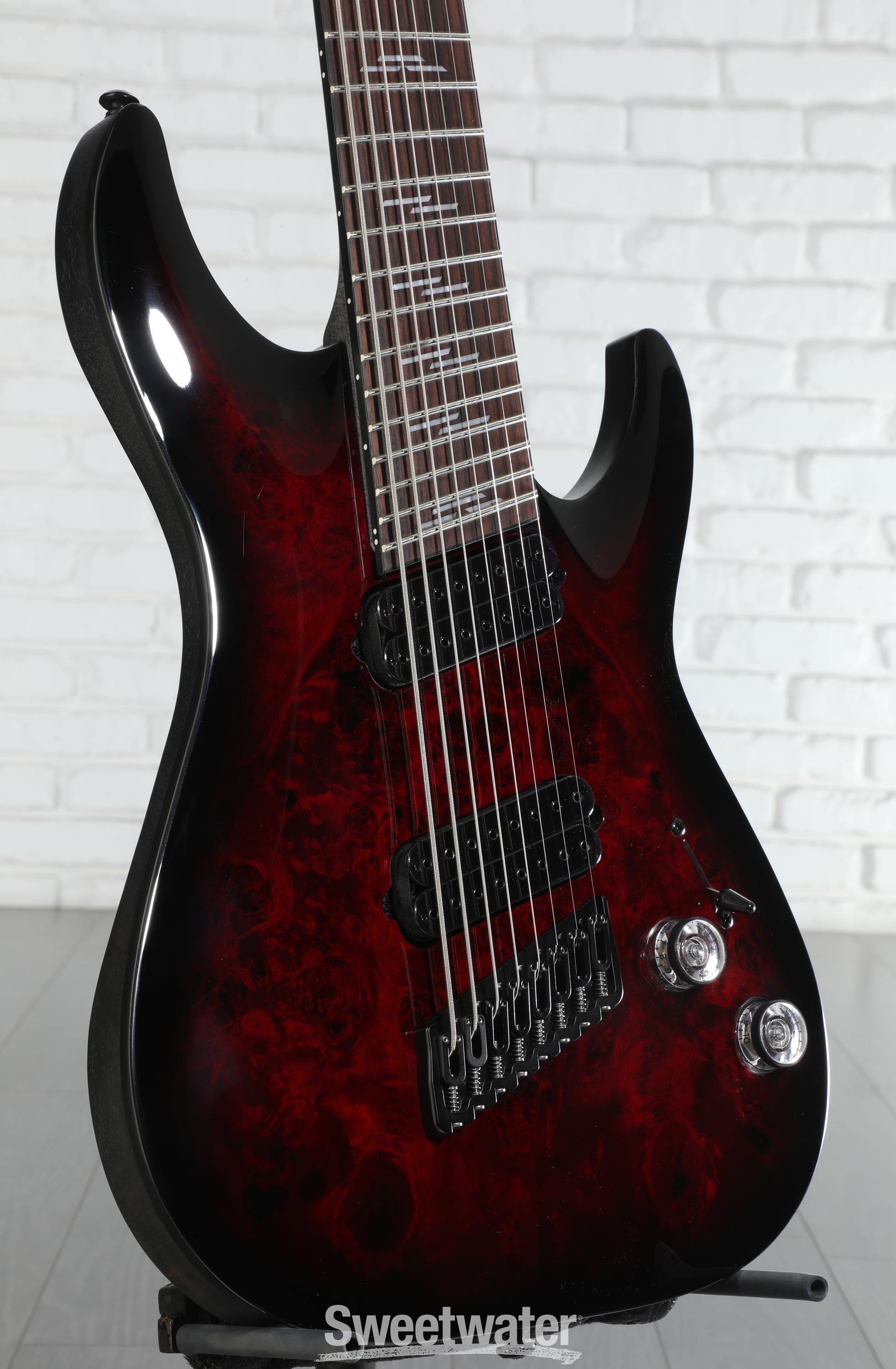 Schecter Omen Elite-8 Multiscale 8-string Electric Guitar - Black