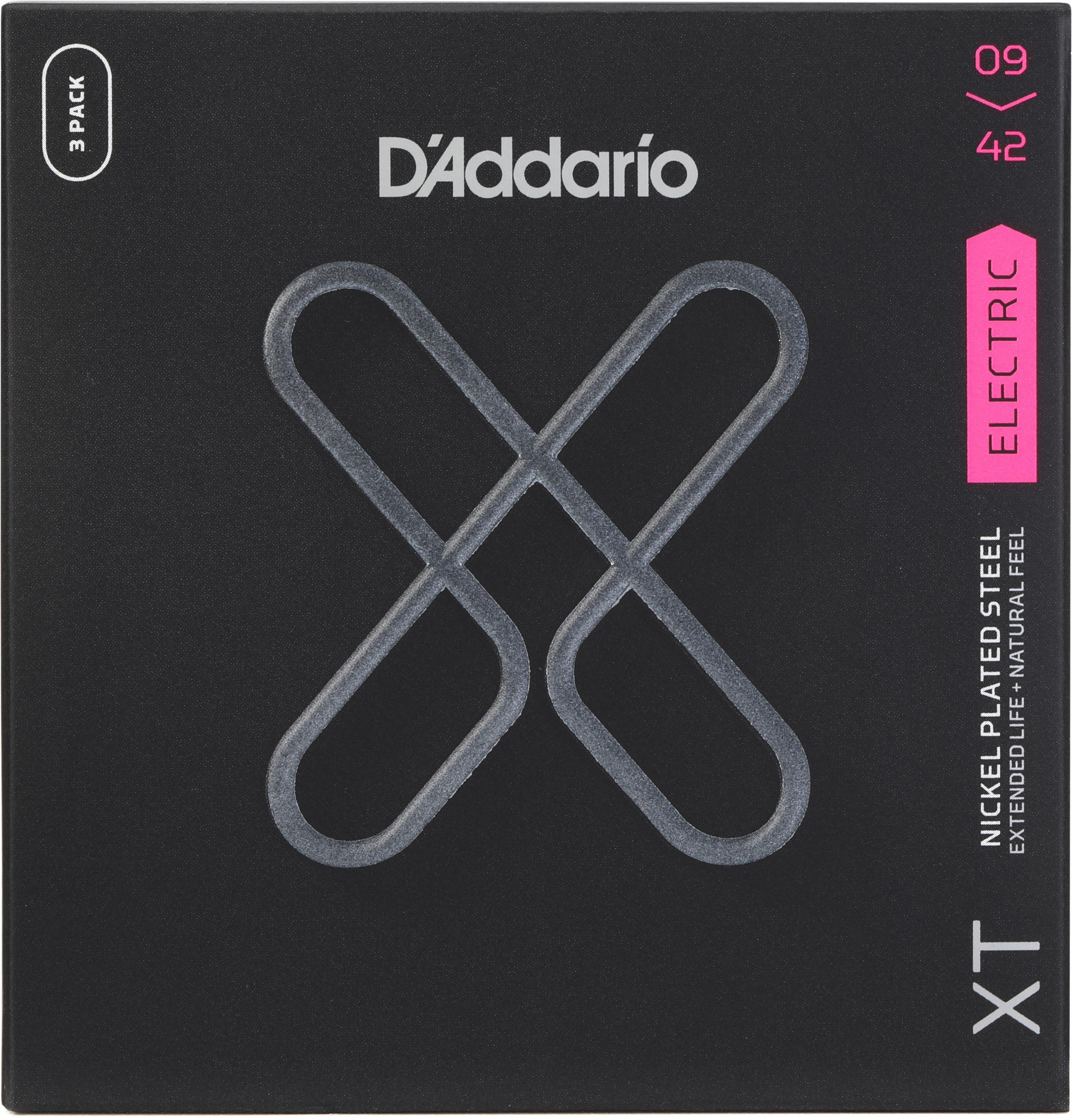 D'Addario XTE0942 XT Nickel Wound Electric Guitar Strings - .009