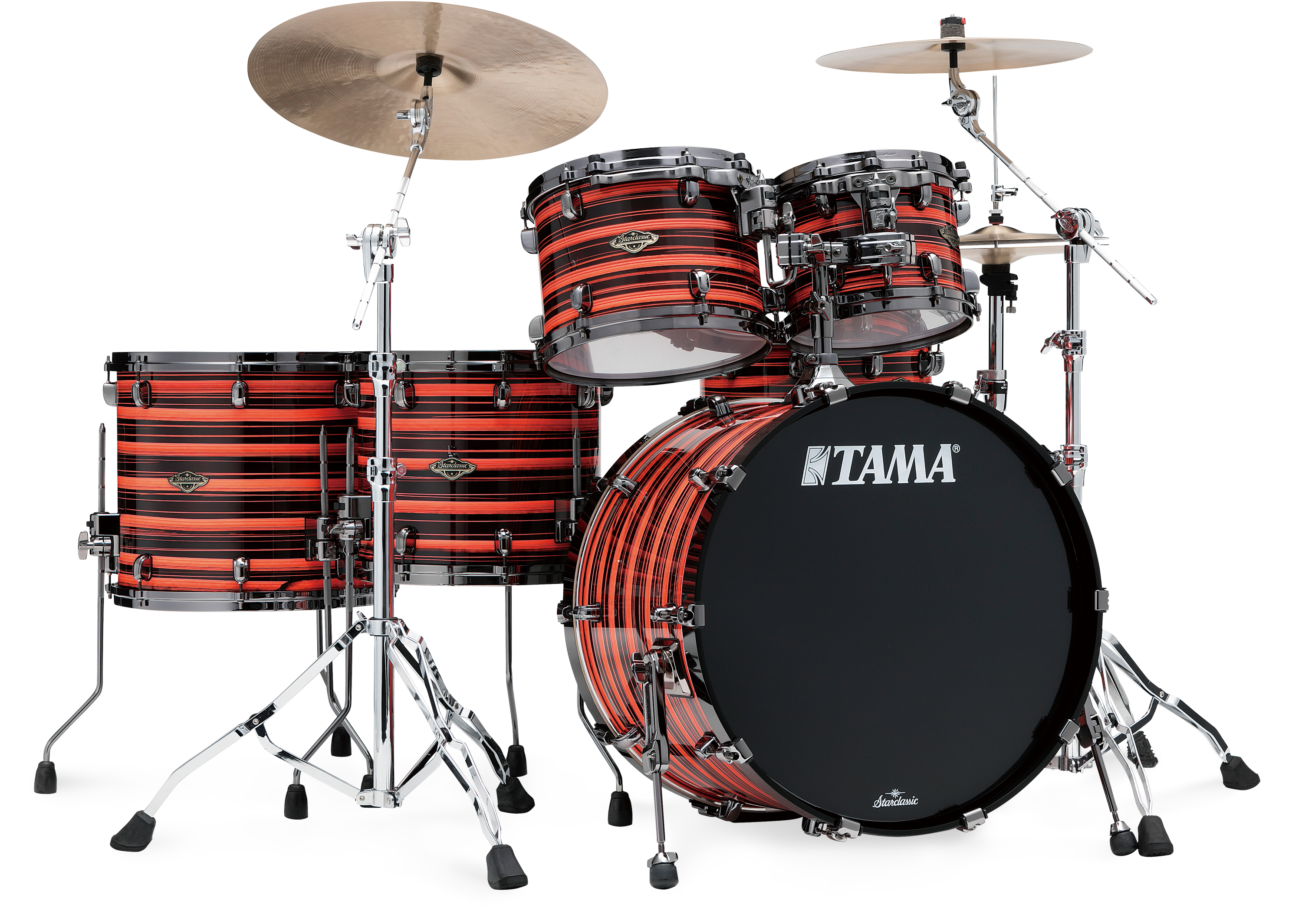 Tama Starclassic Walnut/Birch WBS52LBNS 5-piece Shell Pack - Neon