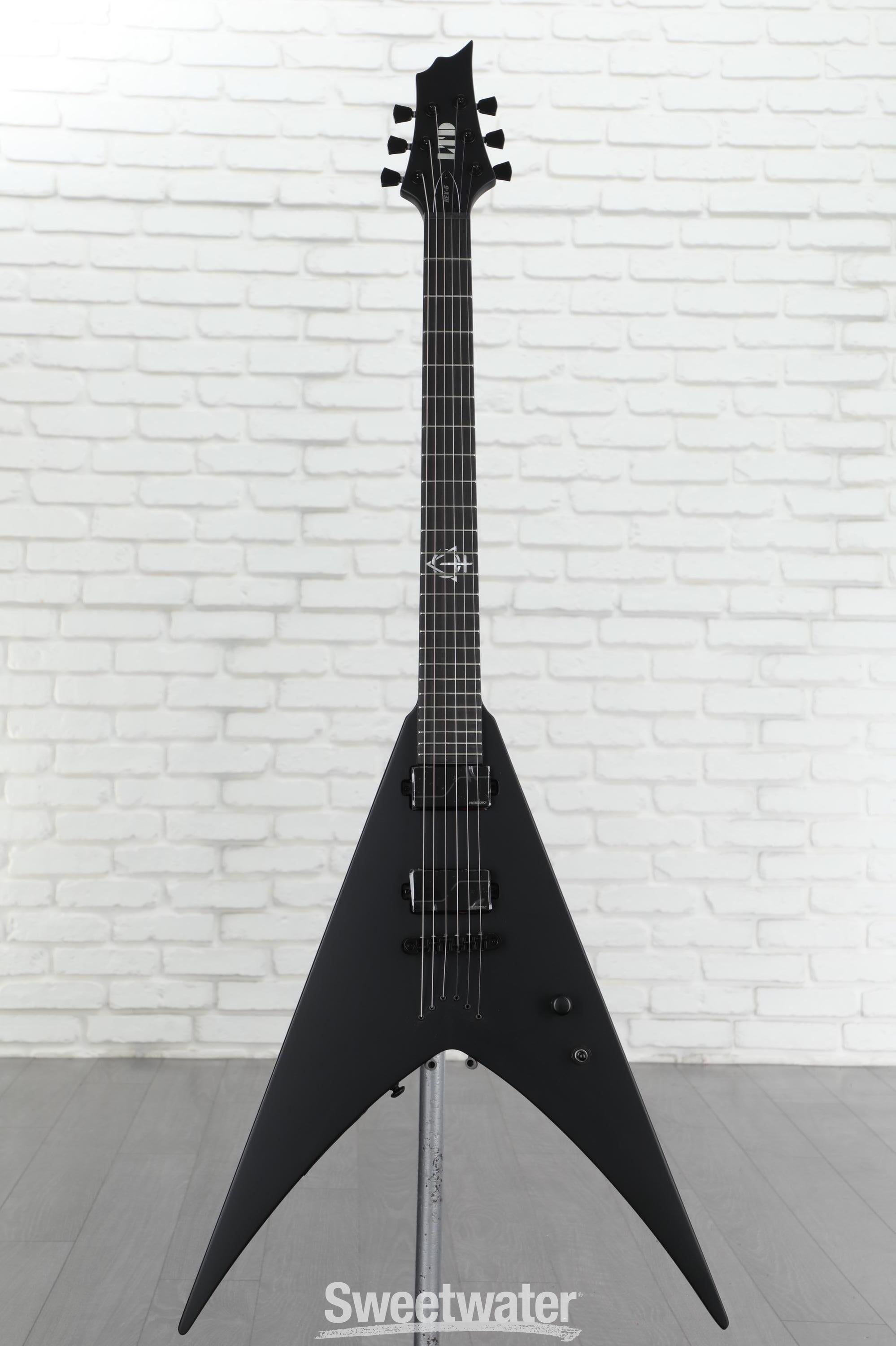 Hex N500P S/BK Electric Guitar with Deluxe Bag, Black 【new】HEX