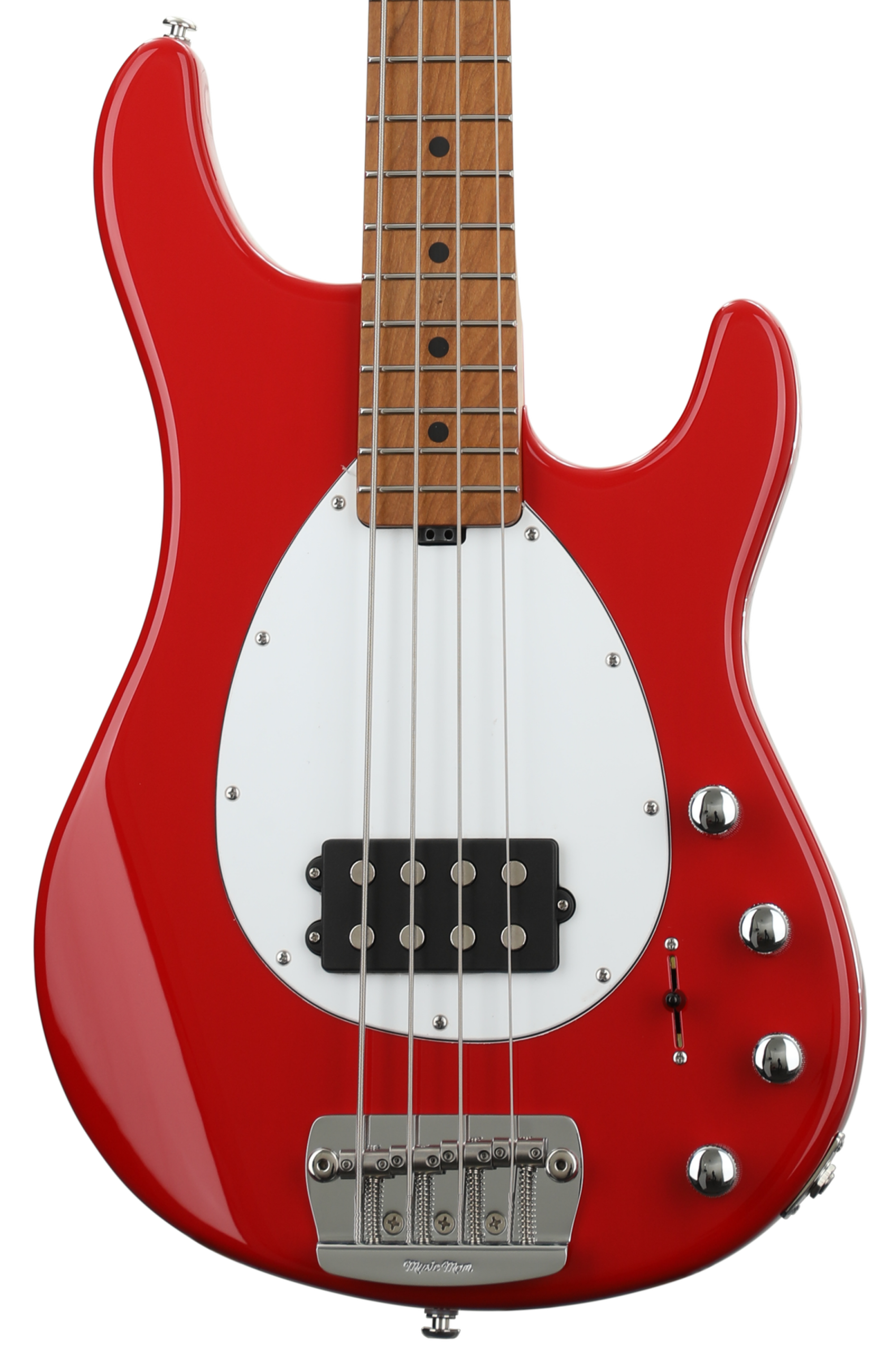 Ernie Ball Music Man Sterling 4 H Bass Guitar - Scarlet Red
