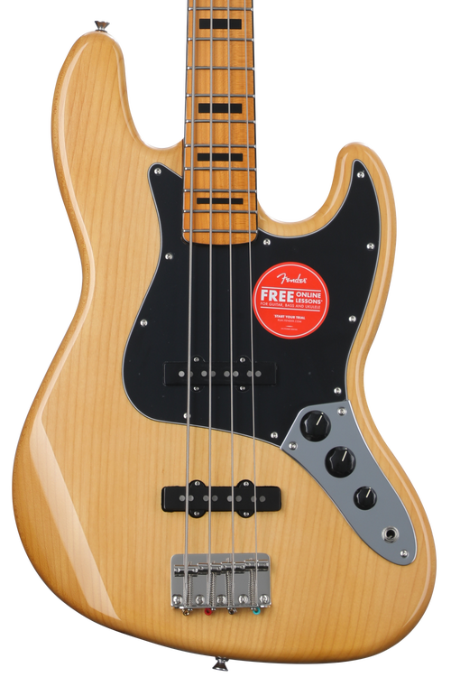 Squier Classic Vibe '70s Jazz Bass - Natural | Sweetwater