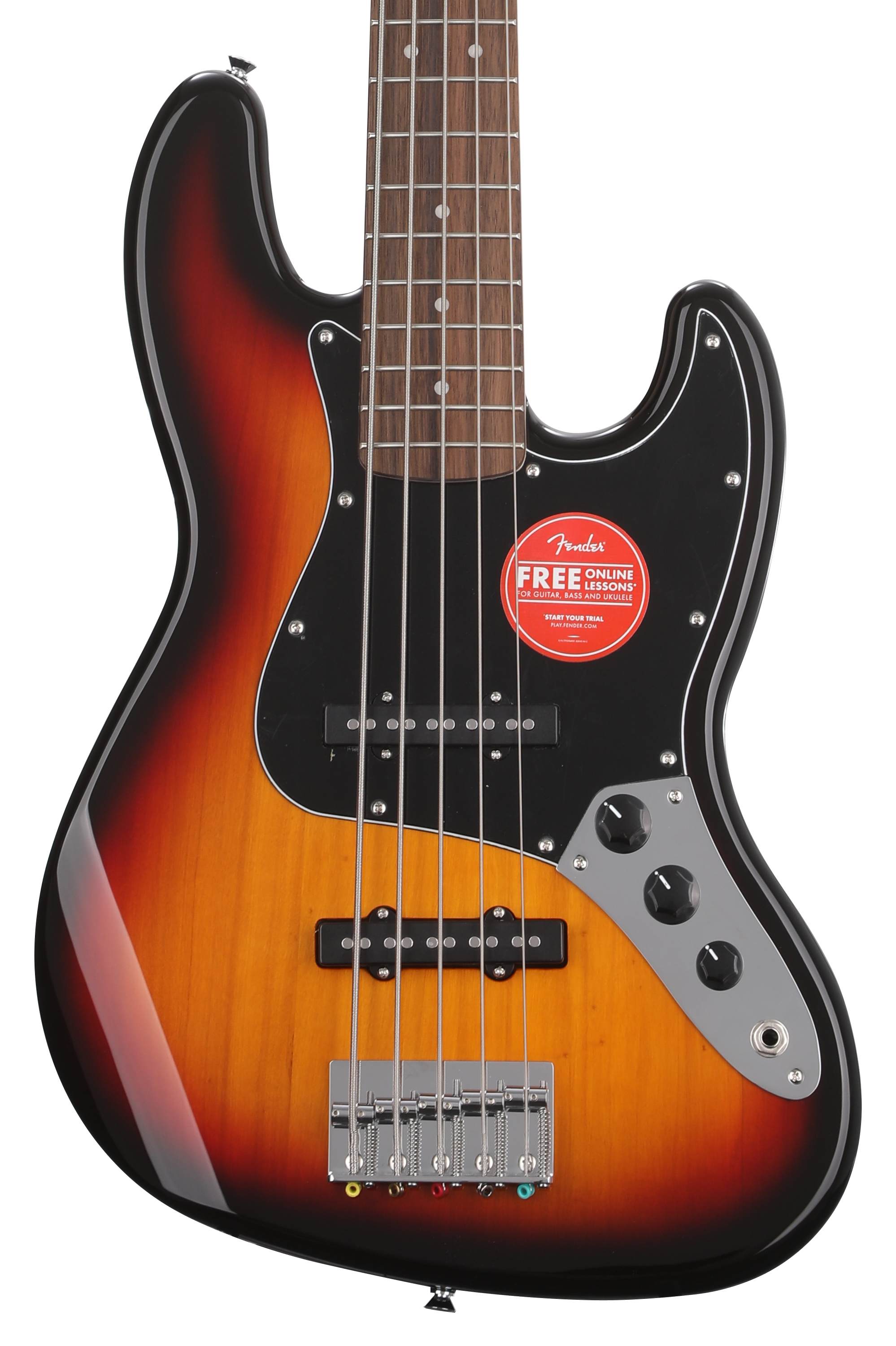 Bundled Item: Squier Affinity Series Jazz Bass V - 3-color Sunburst with Laurel Fingerboard