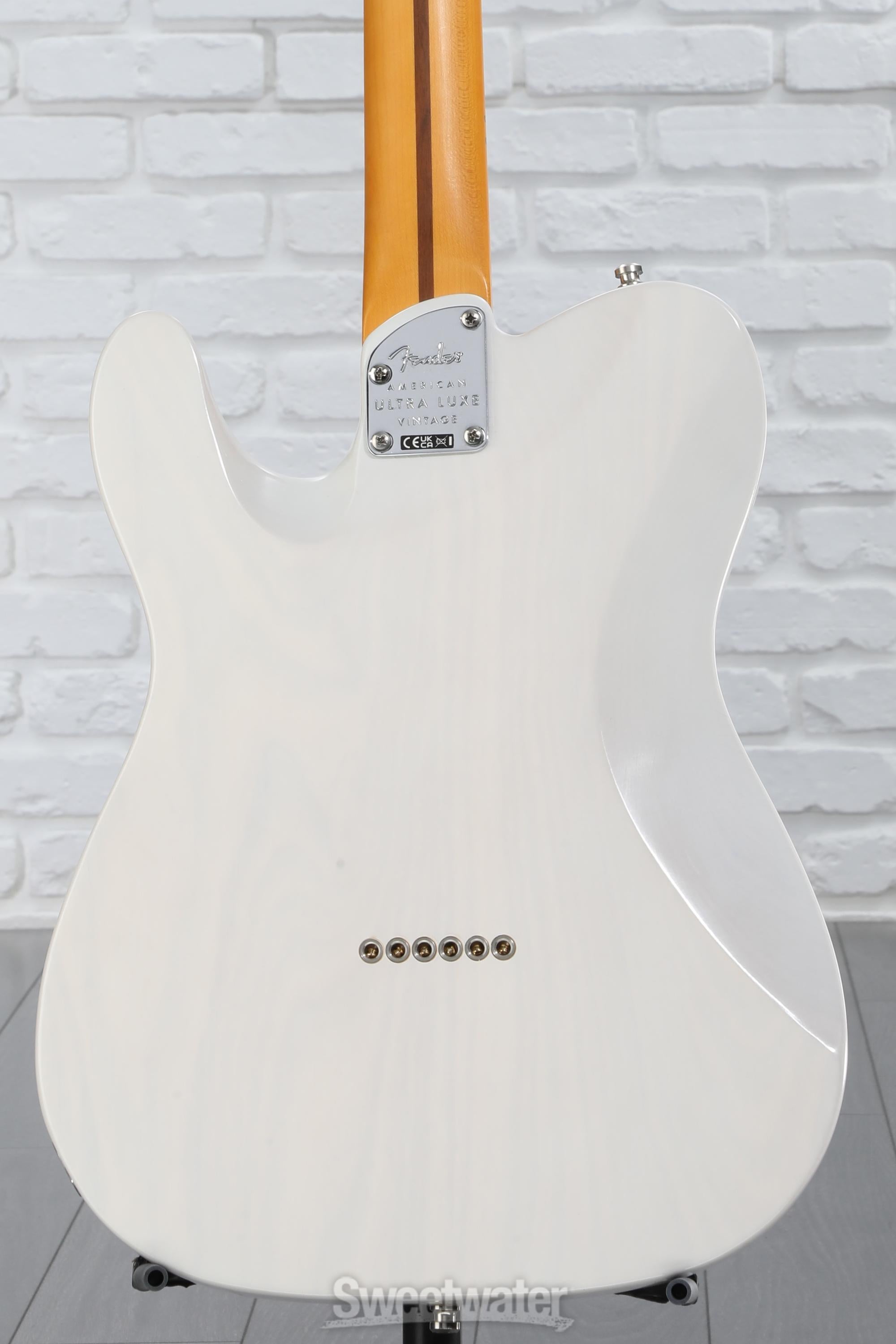 Fender American Ultra Luxe Vintage '50s Telecaster Electric Guitar - White Blonde, Heirloom Lacquer