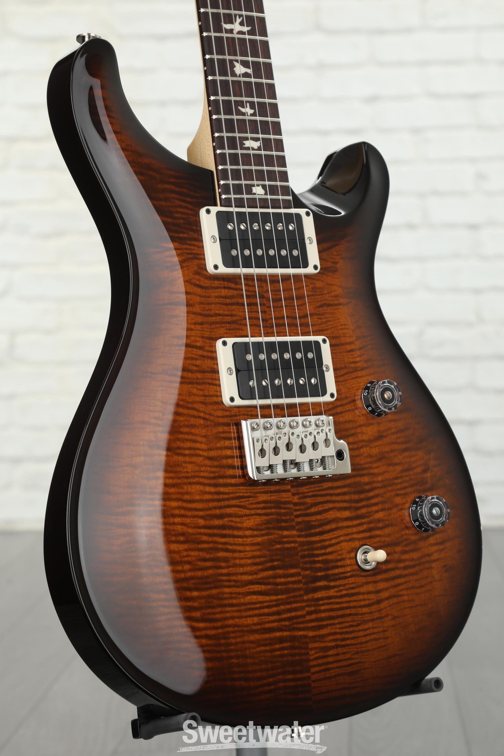 PRS CE 24 Electric Guitar - Burnt Amber Smokeburst | Sweetwater