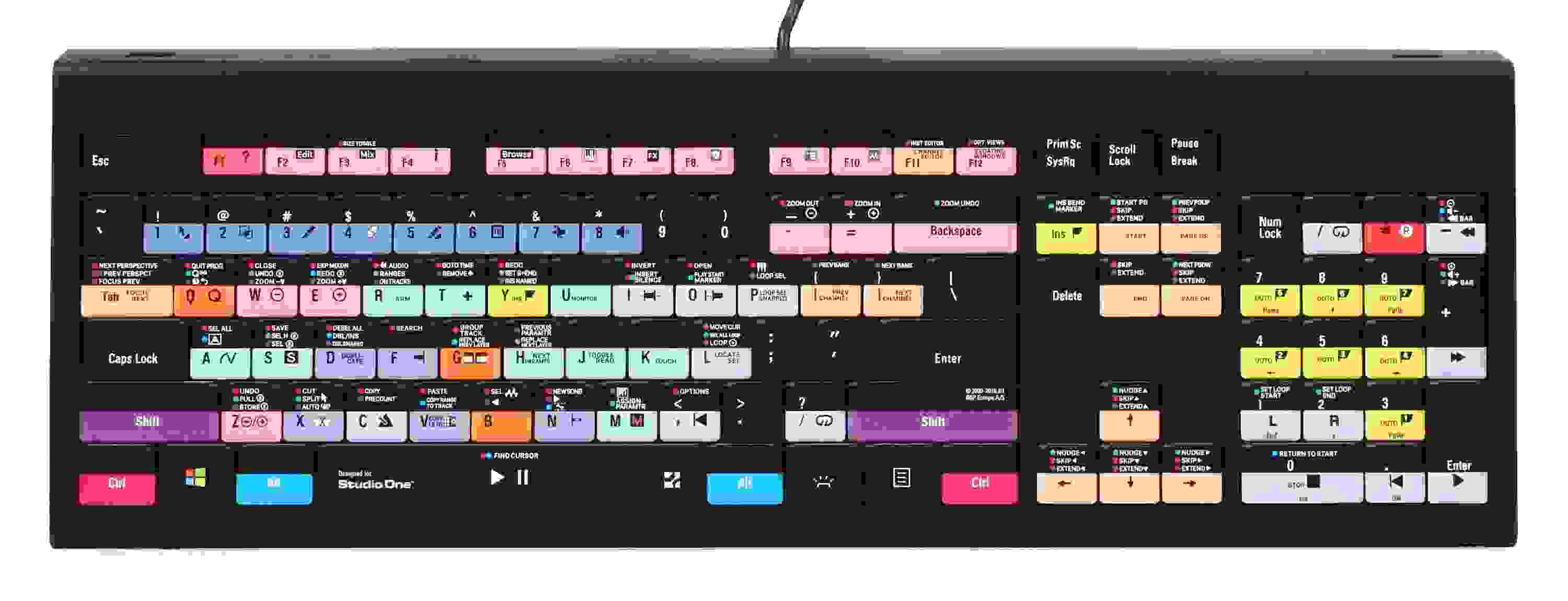 LogicKeyboard Astra PC Backlit Keyboard - PreSonus Studio One