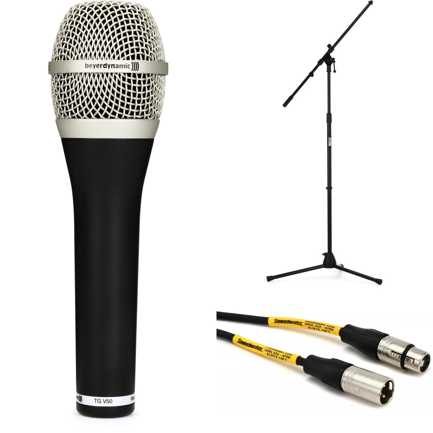 Beyerdynamic TG V50d Cardioid Dynamic Vocal Microphone with Stand and Cable