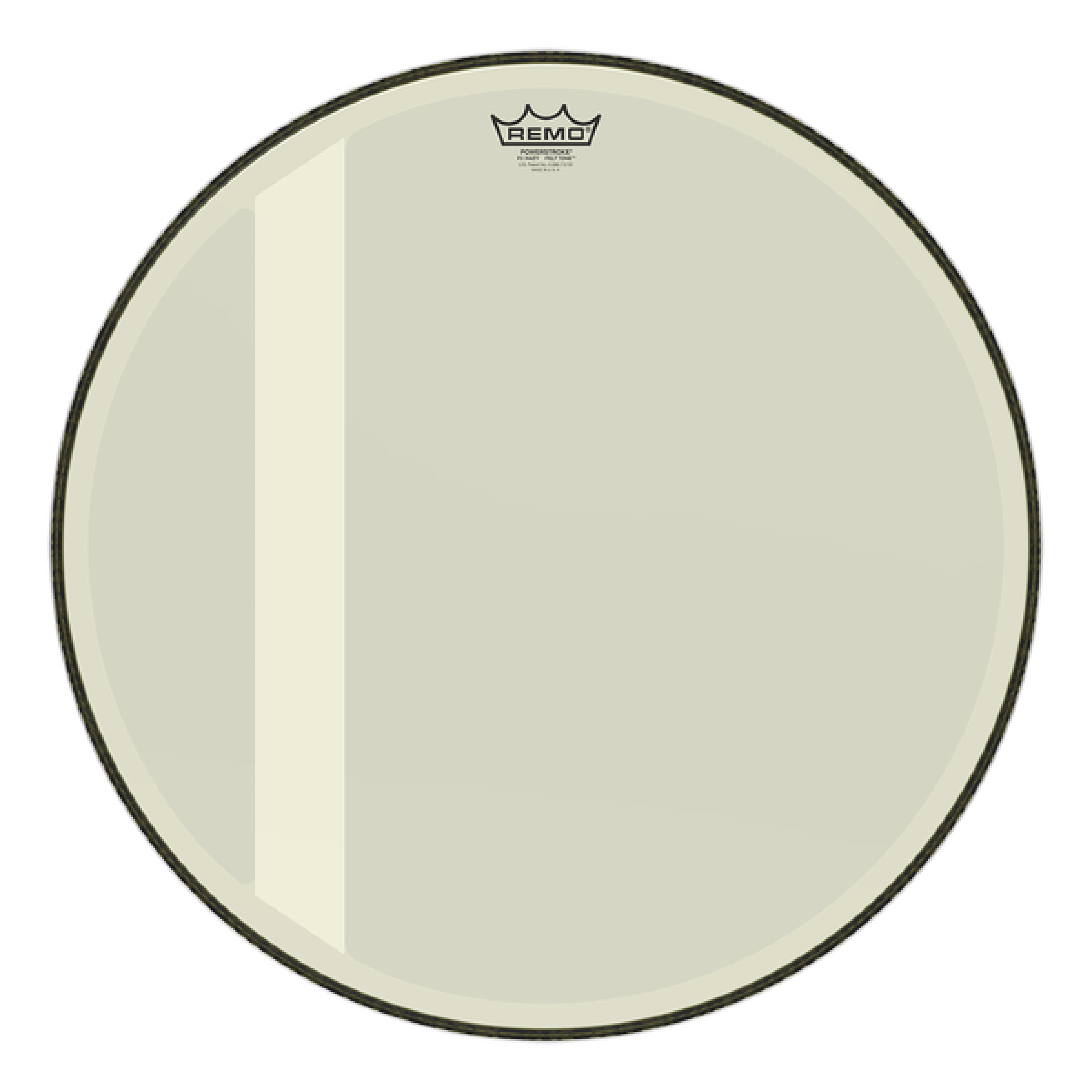 Remo Powerstroke P3 Felt Tone Hazy Bass Drumhead - 18 inch
