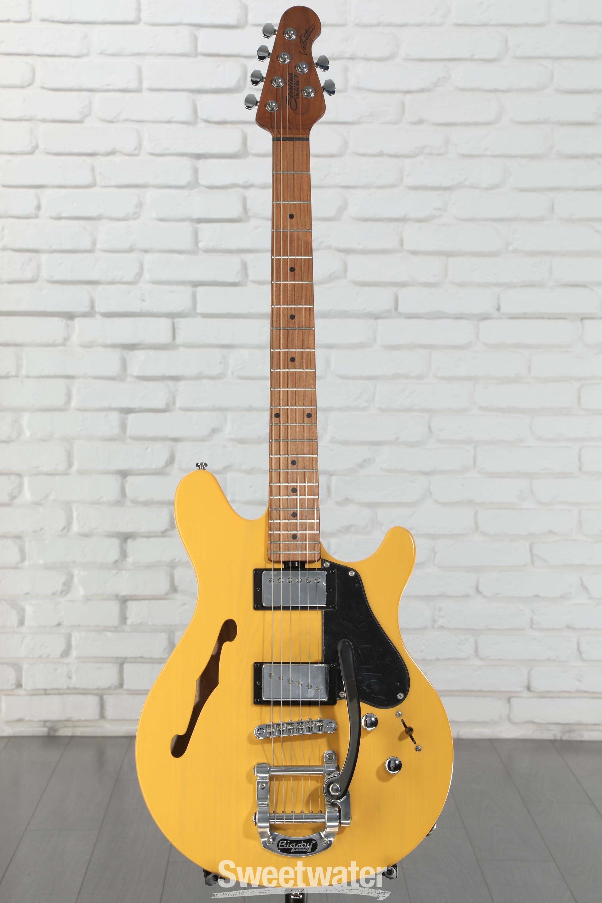 Sterling By Music Man Valentine Chambered Bigsby Electric