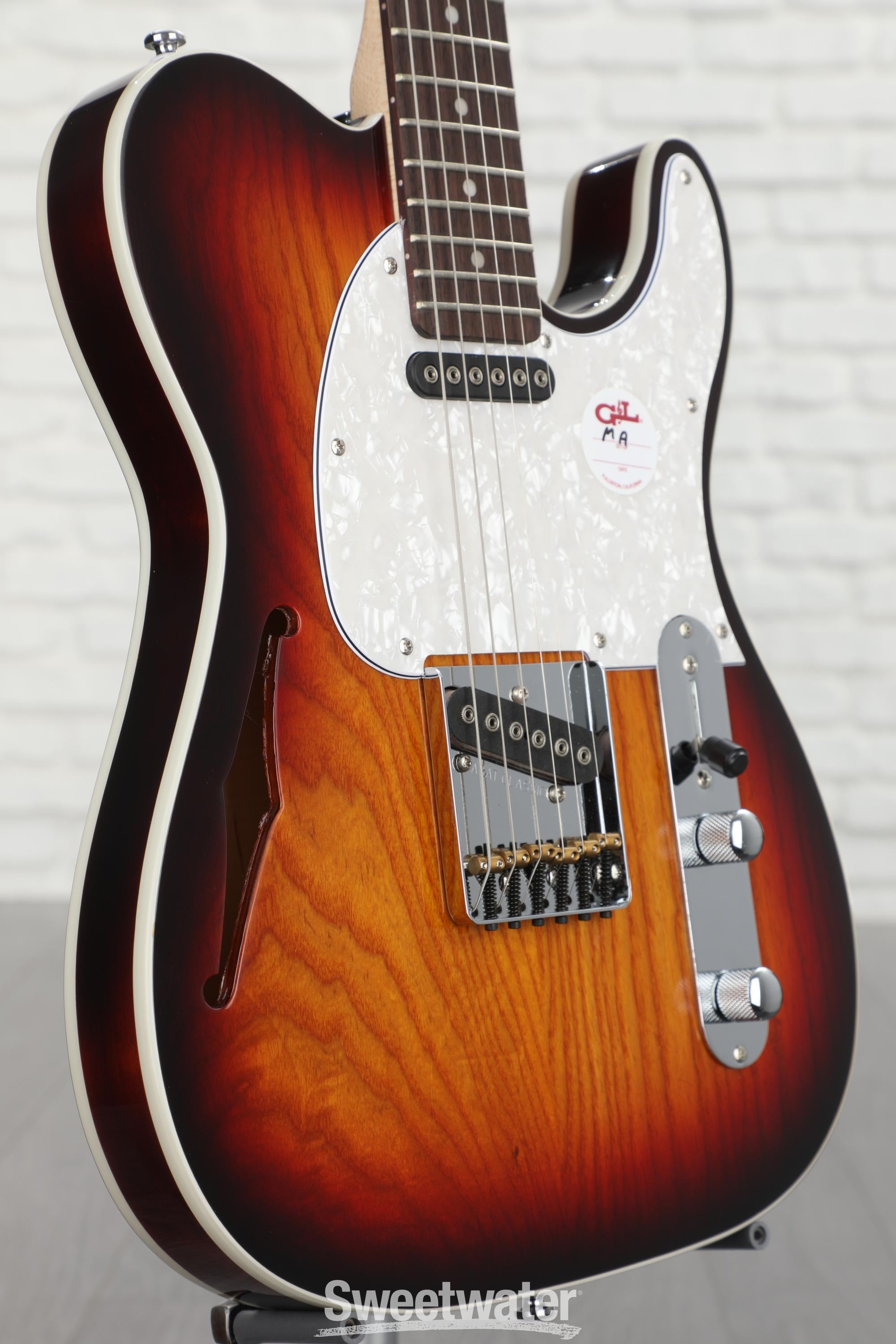 G&L Tribute ASAT Classic Semi-hollow Electric Guitar - Antique Sunburst,  Sweetwater Exclusive