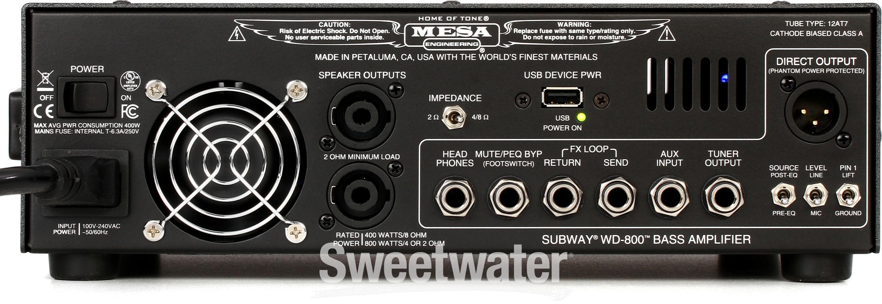 Mesa/Boogie Subway WD-800 Lightweight Hybrid 800-watt Bass Head