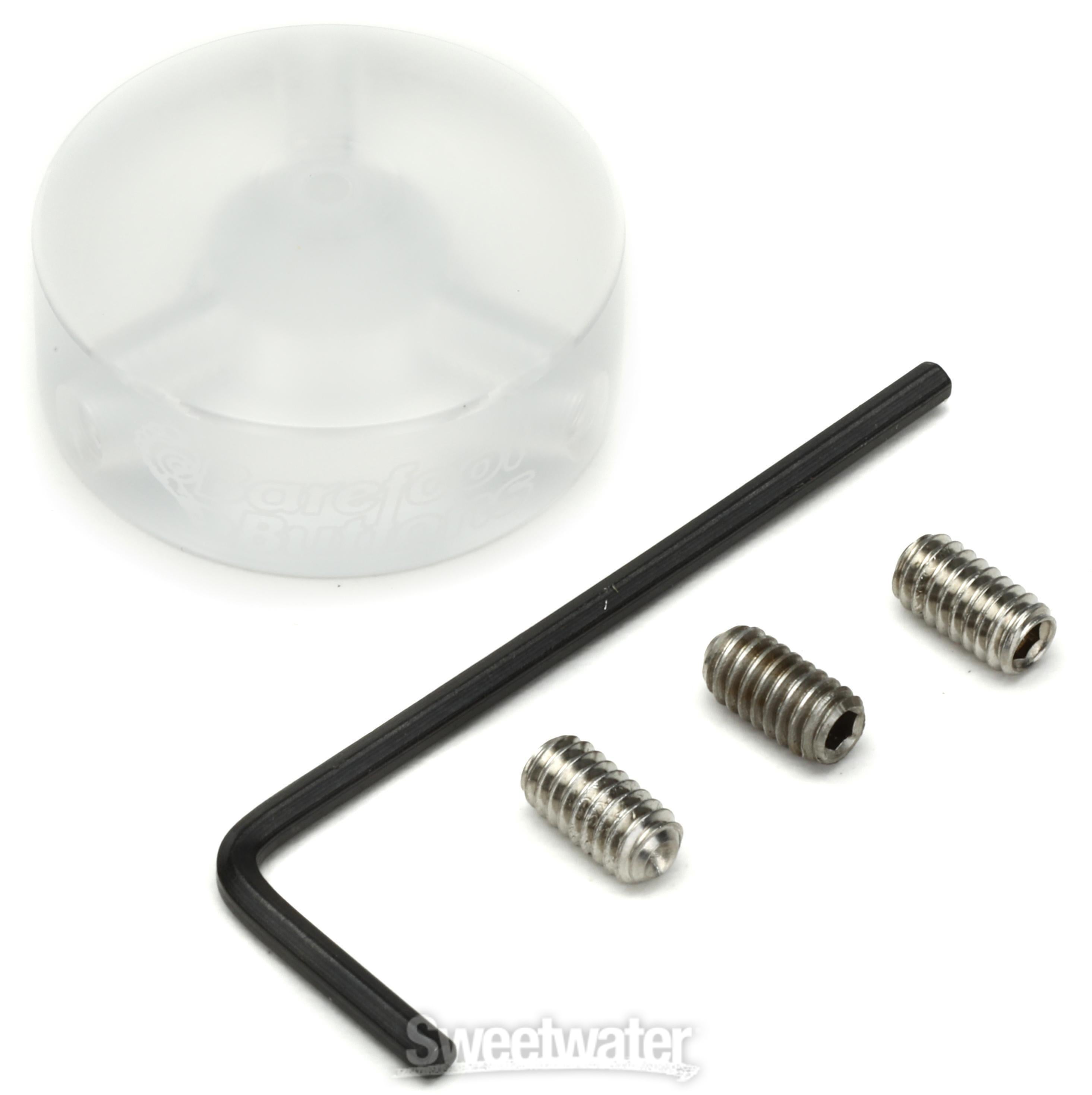 Barefoot Buttons V1 Skirtless Big Bore Footswitch Cap - Acrylic