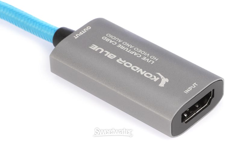 Kondor Blue HDMI to USB-C Capture Card Sweetwater