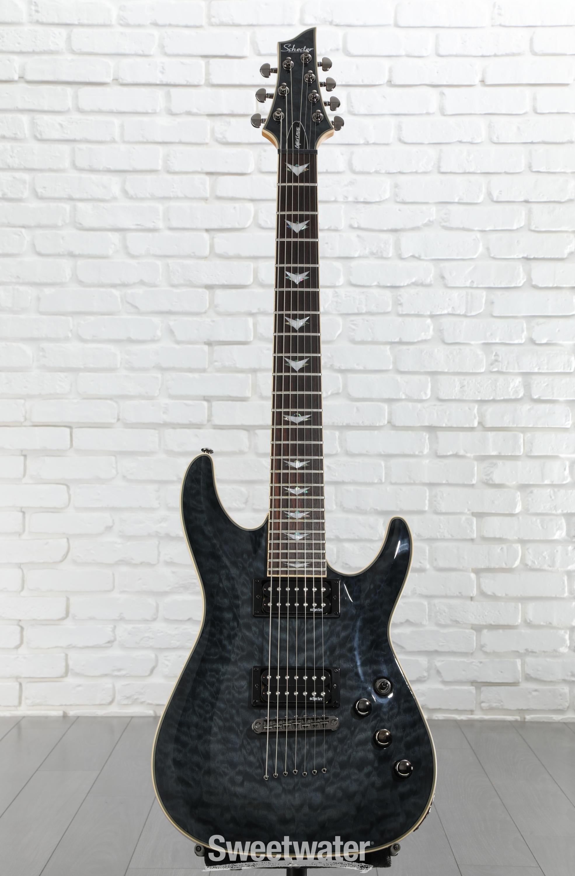 Schecter Omen Extreme-7 Electric Guitar - See Thru Black | Sweetwater