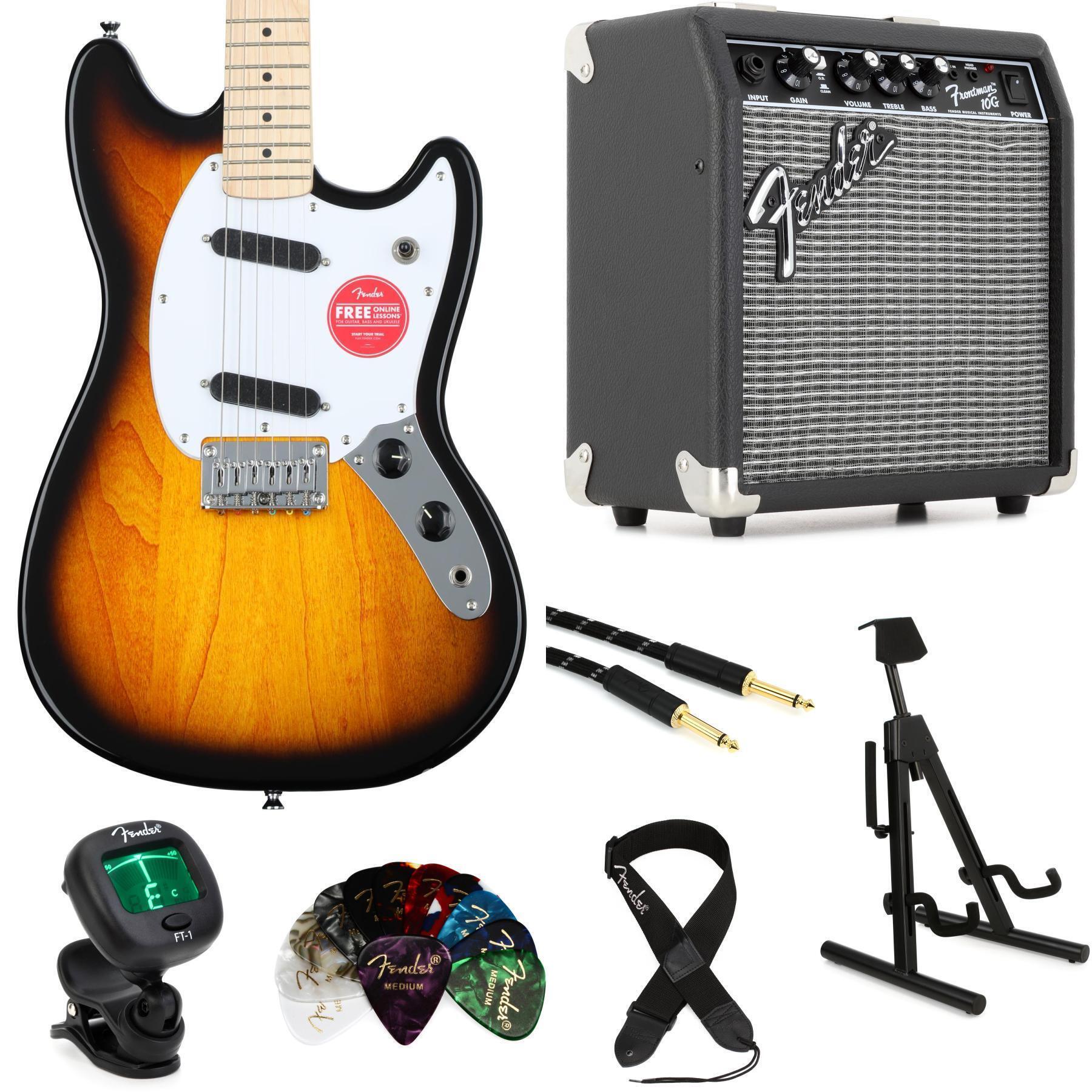 Squier Sonic Mustang Solidbody Electric Guitar - 2-color Sunburst