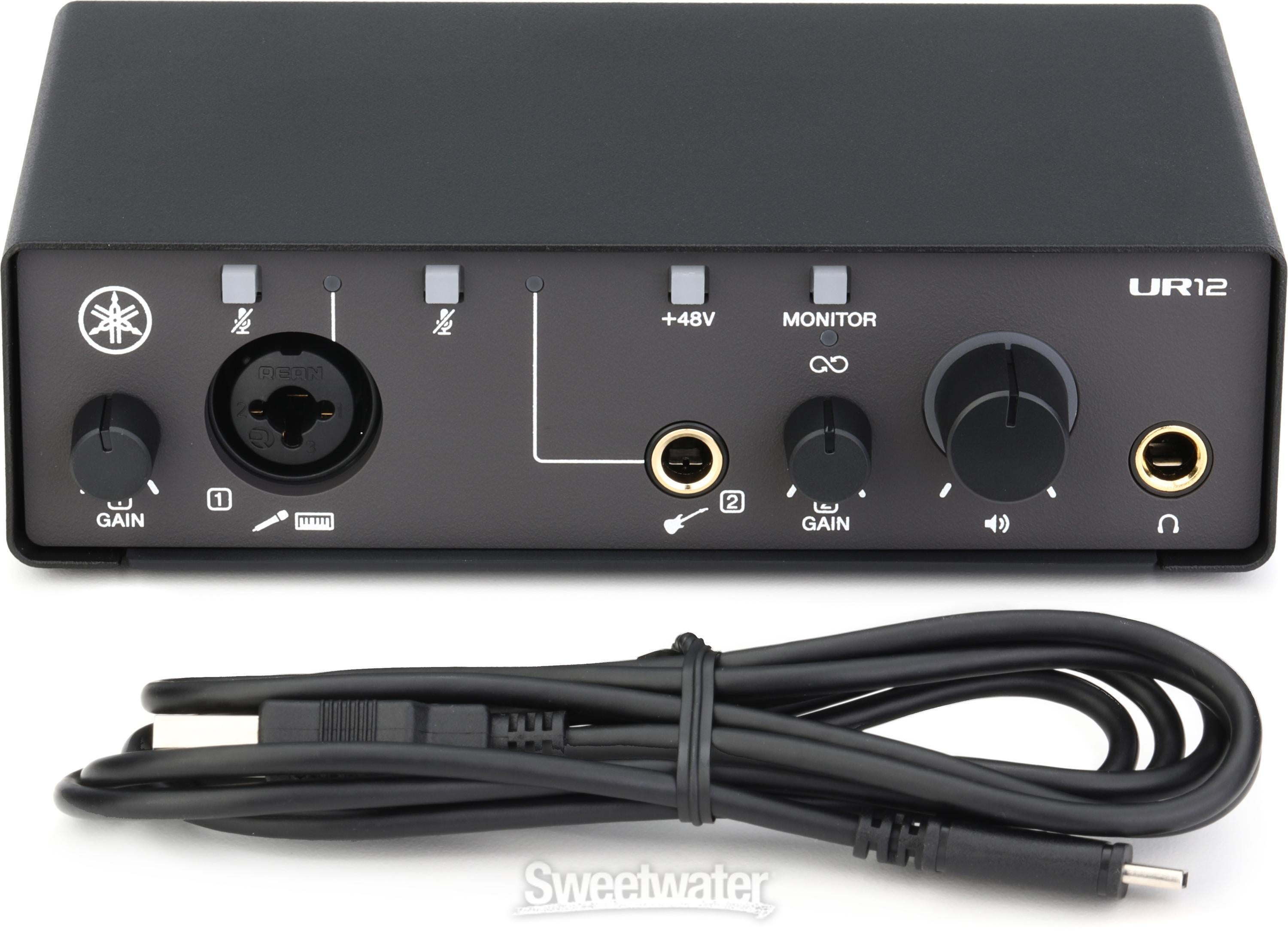 Yamaha UR12-MK3 USB-C Audio Interface - Black | Sweetwater