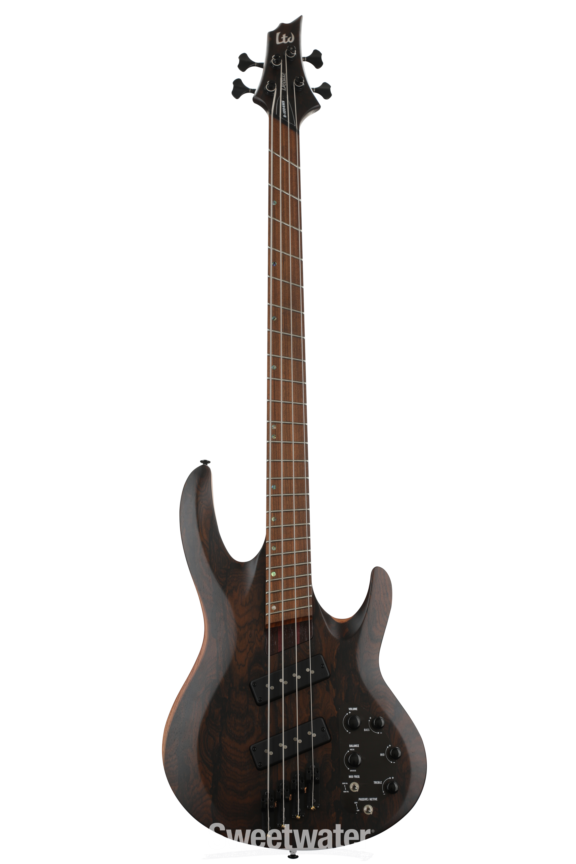 ベース LTD B-1004SE Multi-Scale Natural Satin ESP LTD B-1004 Multi-Scale Bass Guitar - Natural Satin