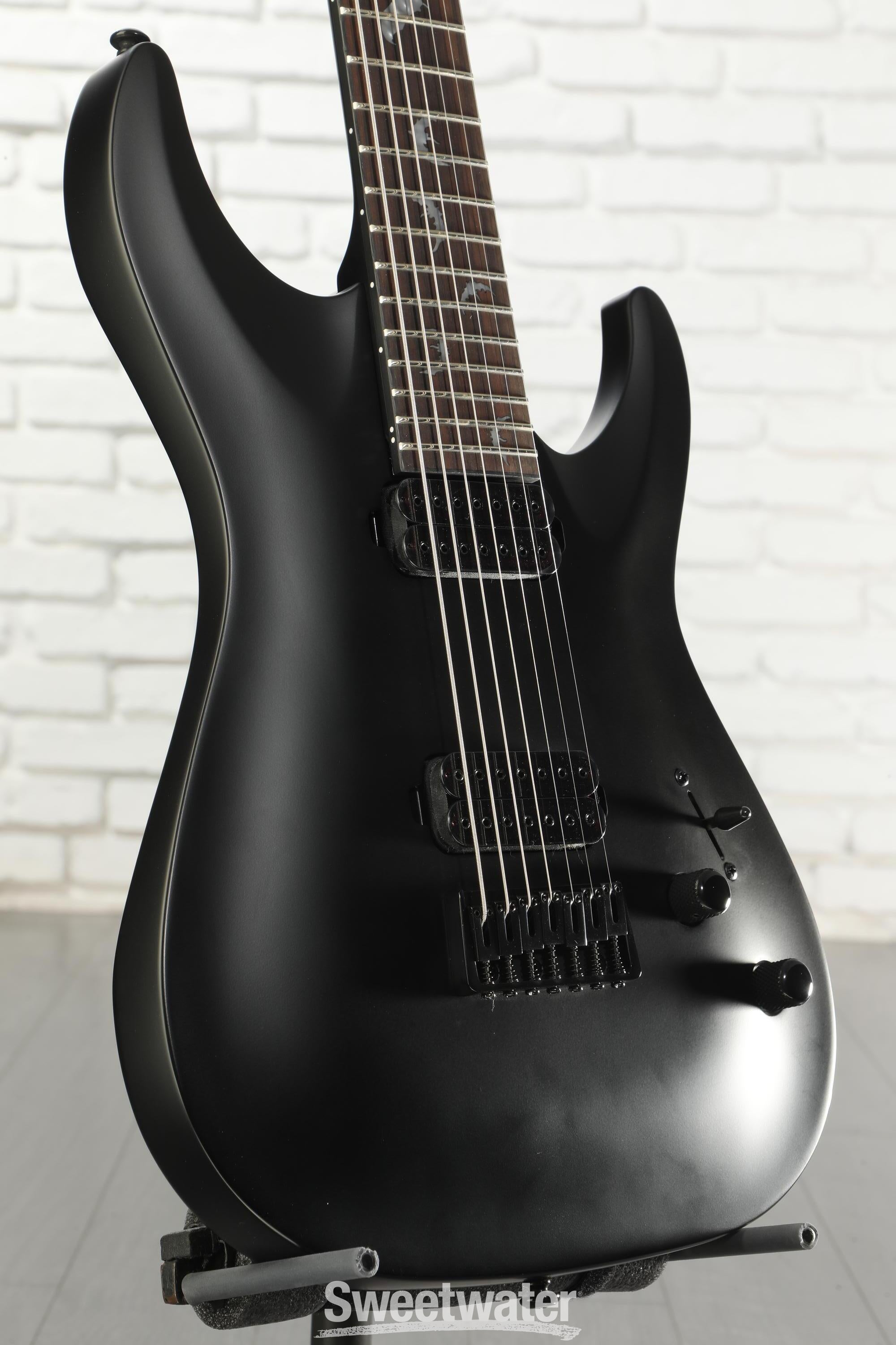 Photo of Schecter Damien-7 SBK Electric Guitar - Satin Black