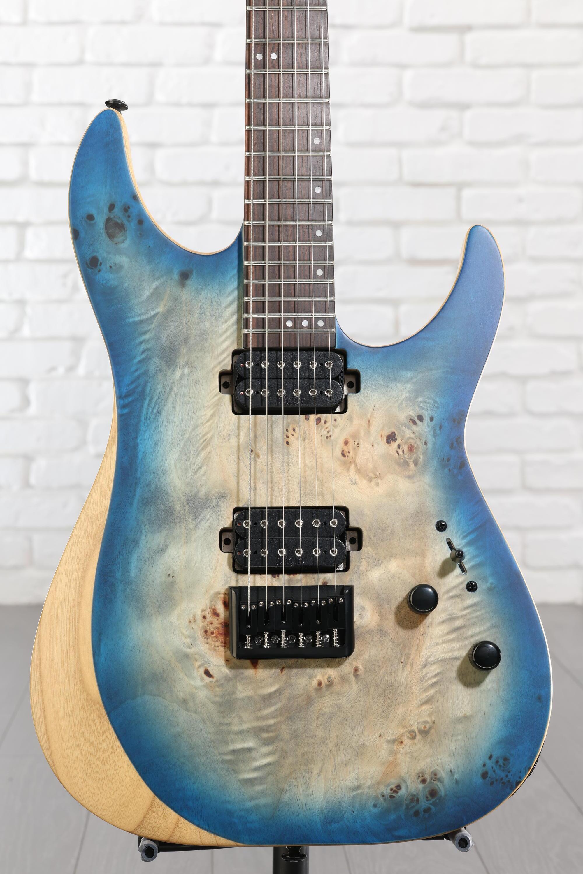 Schecter Reaper-6 Electric Guitar - Satin Sky Burst | Sweetwater