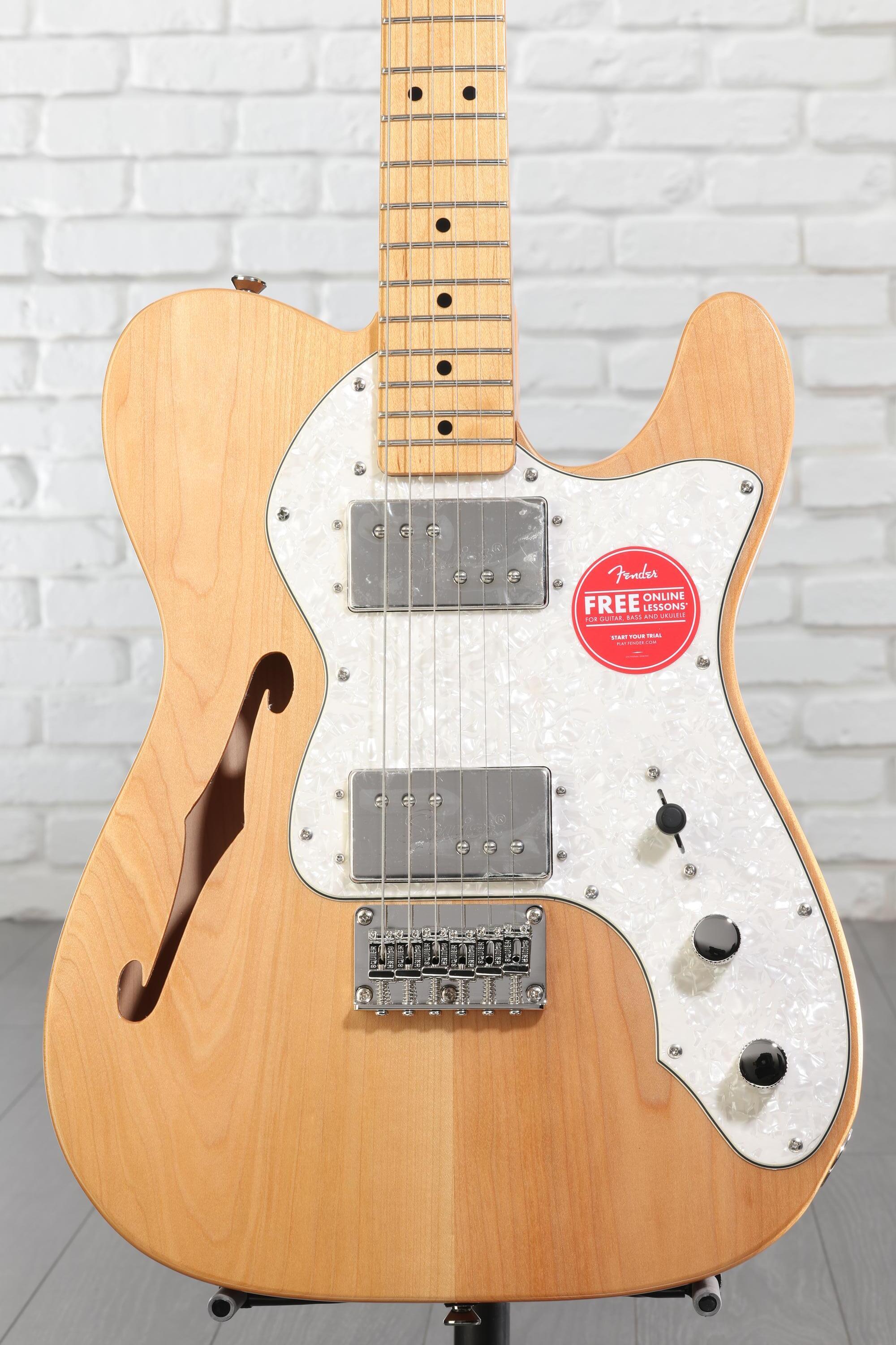 ギター Squier CV '70s Telecaster Thinline 3TS Squier Classic Vibe '70s Telecaster Thinline - Natural | Sweetwater