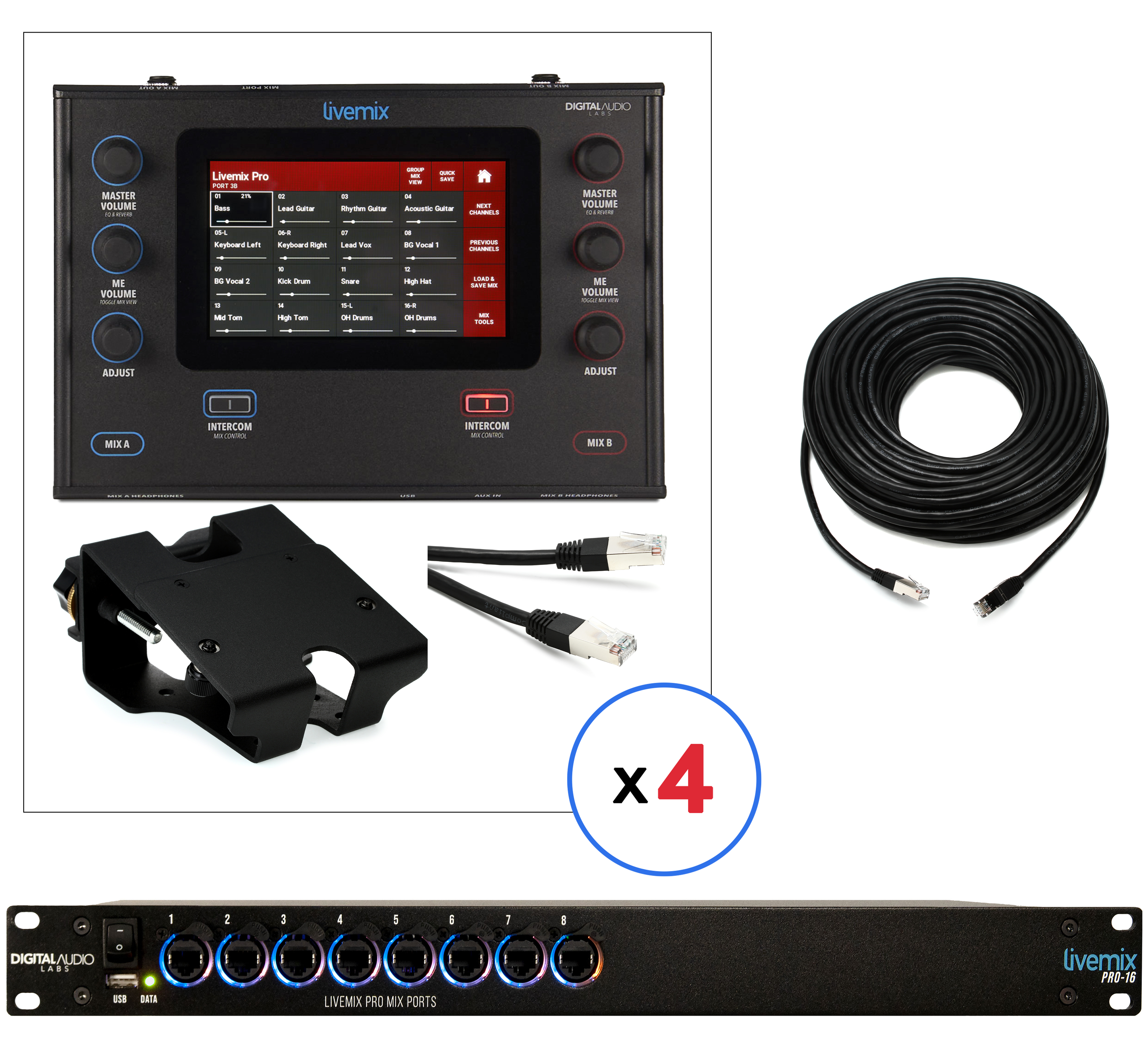 Photo of Digital Audio Labs Livemix Pro Dante Bundle