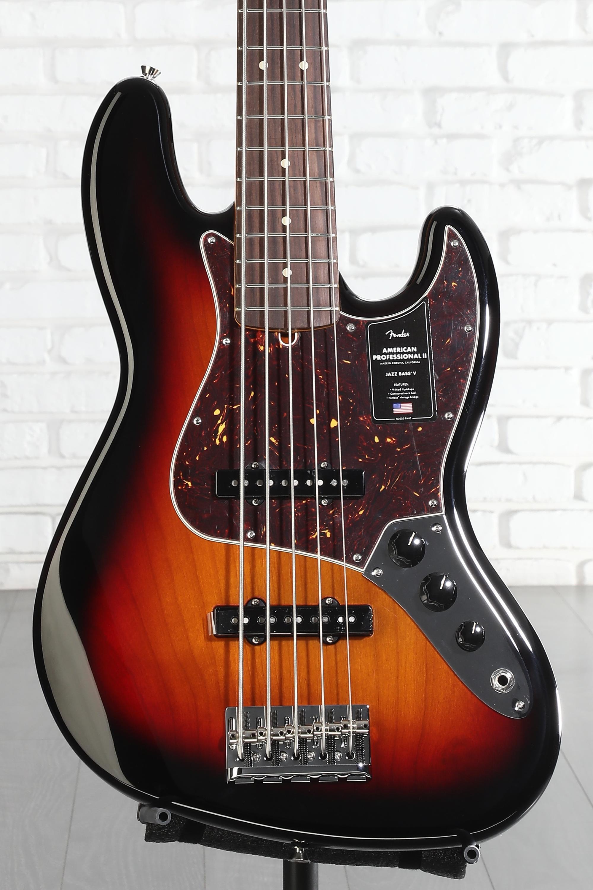 Fender American Professional II Jazz Bass V - 3 Color Sunburst