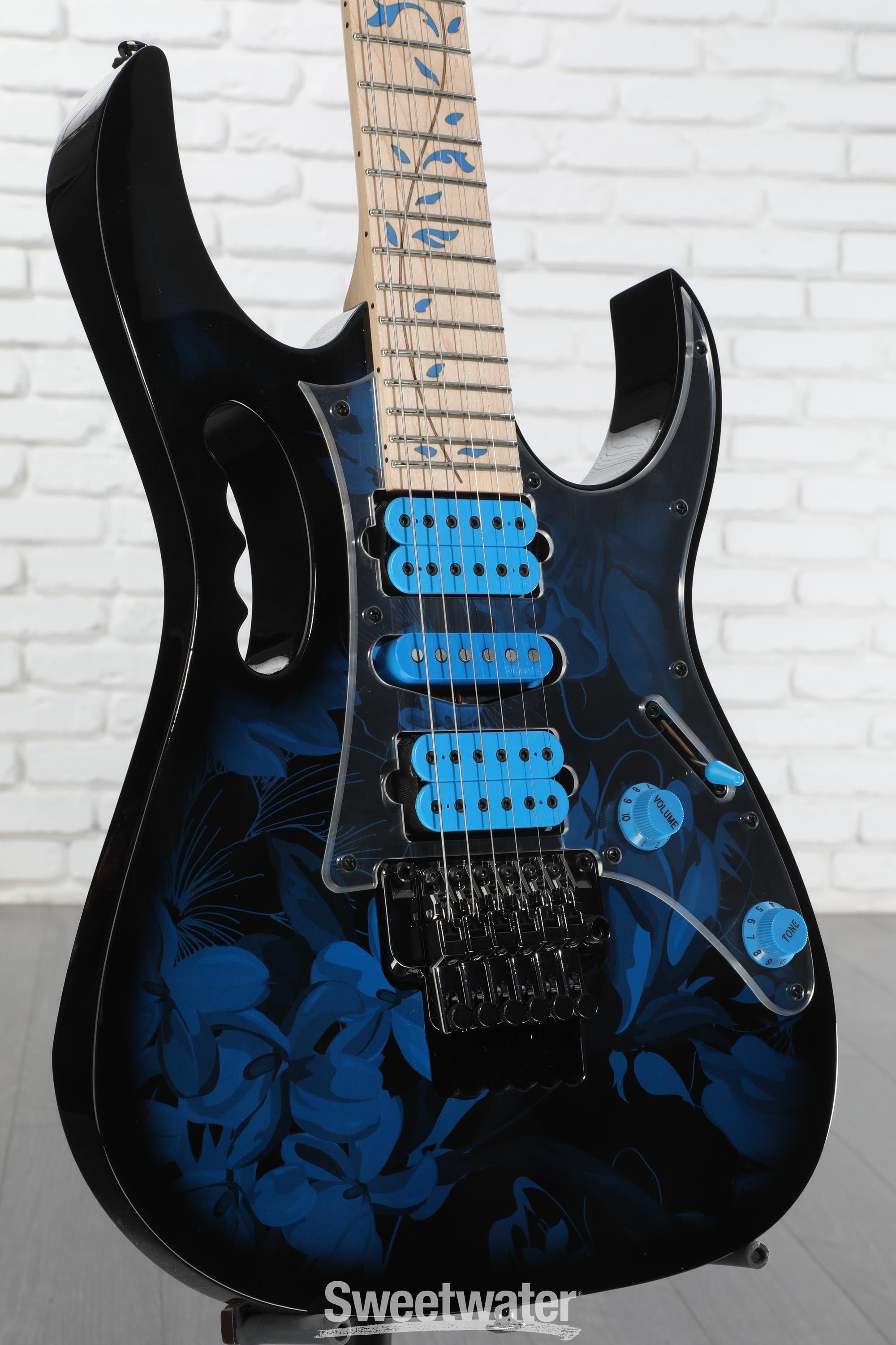 Ibanez Steve Vai Signature JEM77 - Blue Floral Pattern