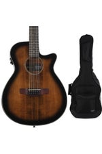 Photo of Ibanez AEG5012 Acoustic-electric Guitar and Gig Bag - Dark Violin Sunburst