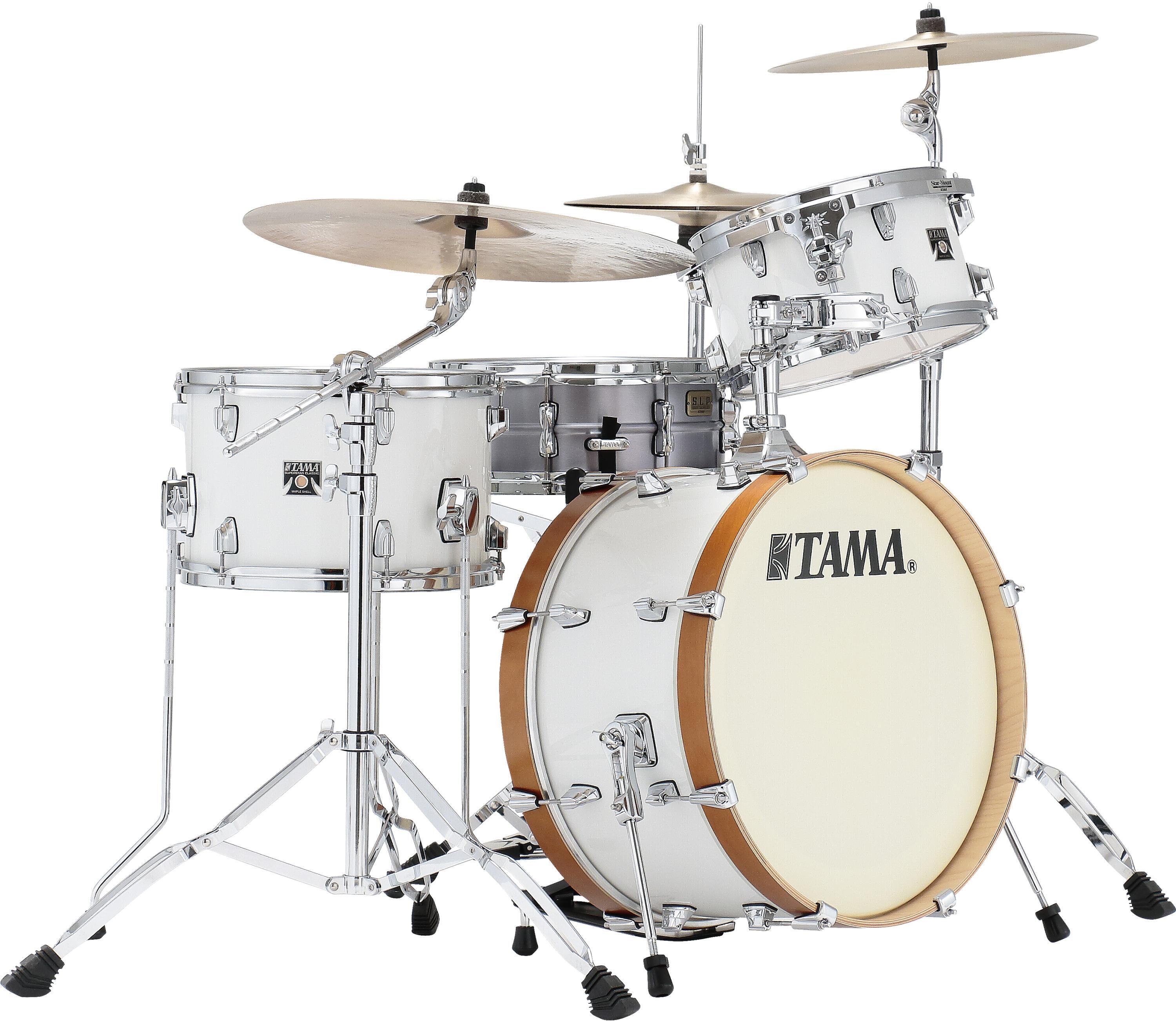 Tama Superstar Classic Neo-Mod CL30VS 3-piece Shell Pack - White Smoke |  Sweetwater