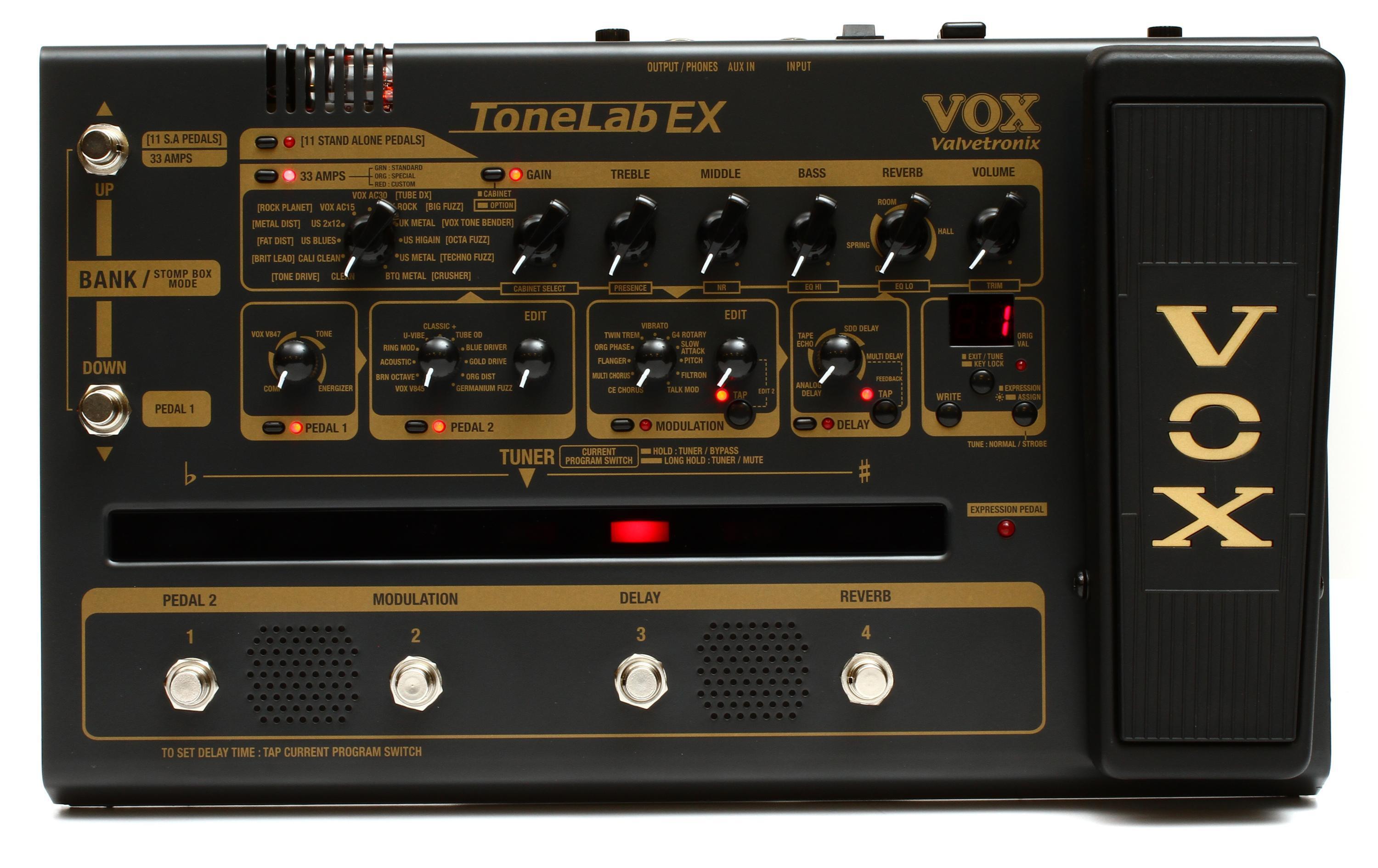 Vox ToneLab EX Multi-FX Pedalboard Reviews | Sweetwater