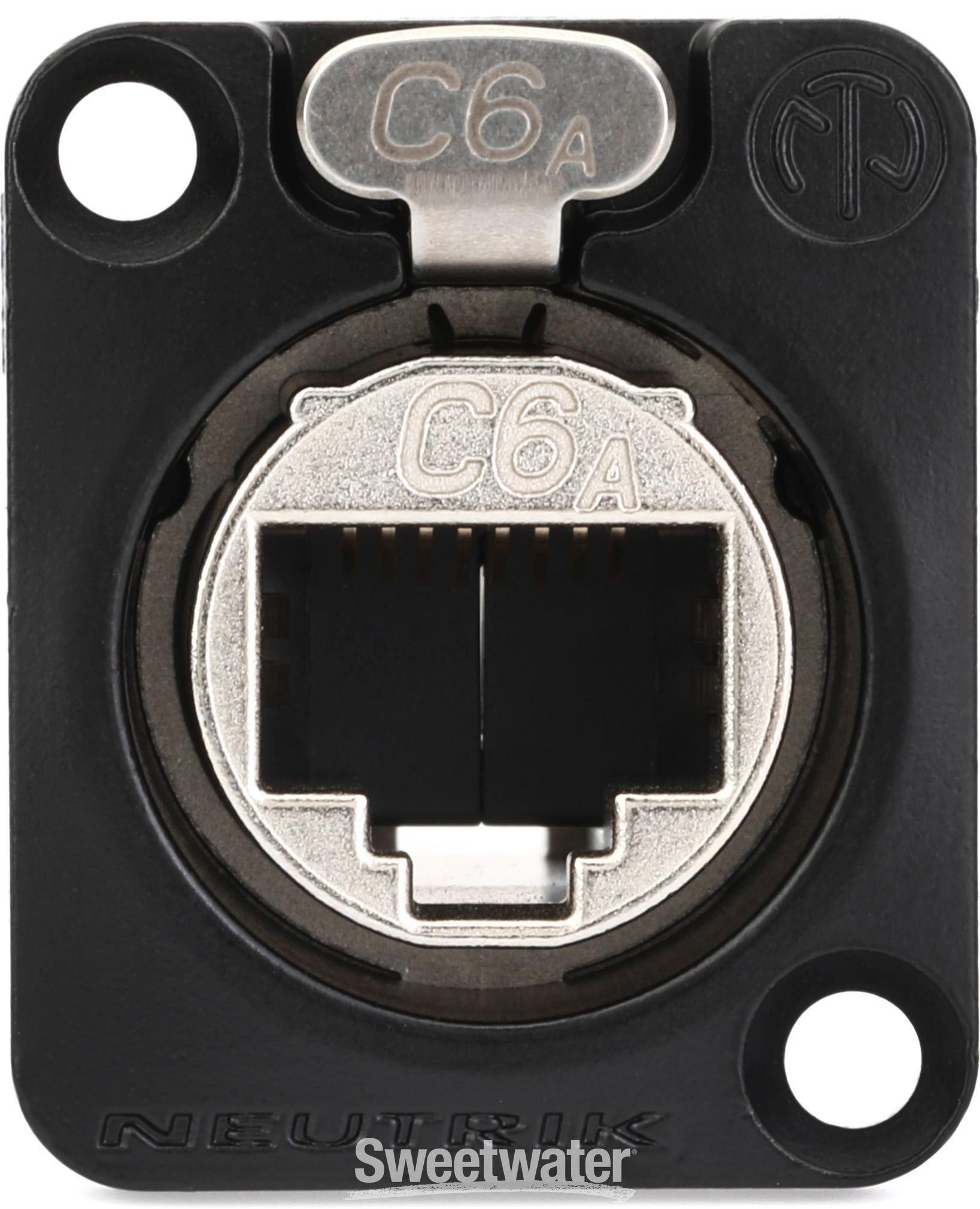 Neutrik NE8FDX-P6-B Panel Connector | Sweetwater